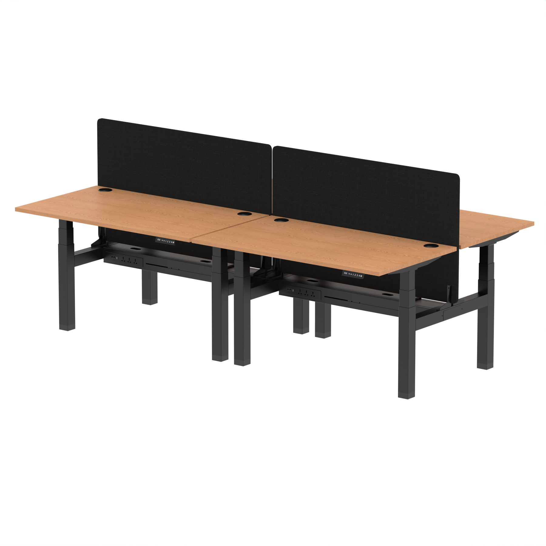 Oak / Black Frame