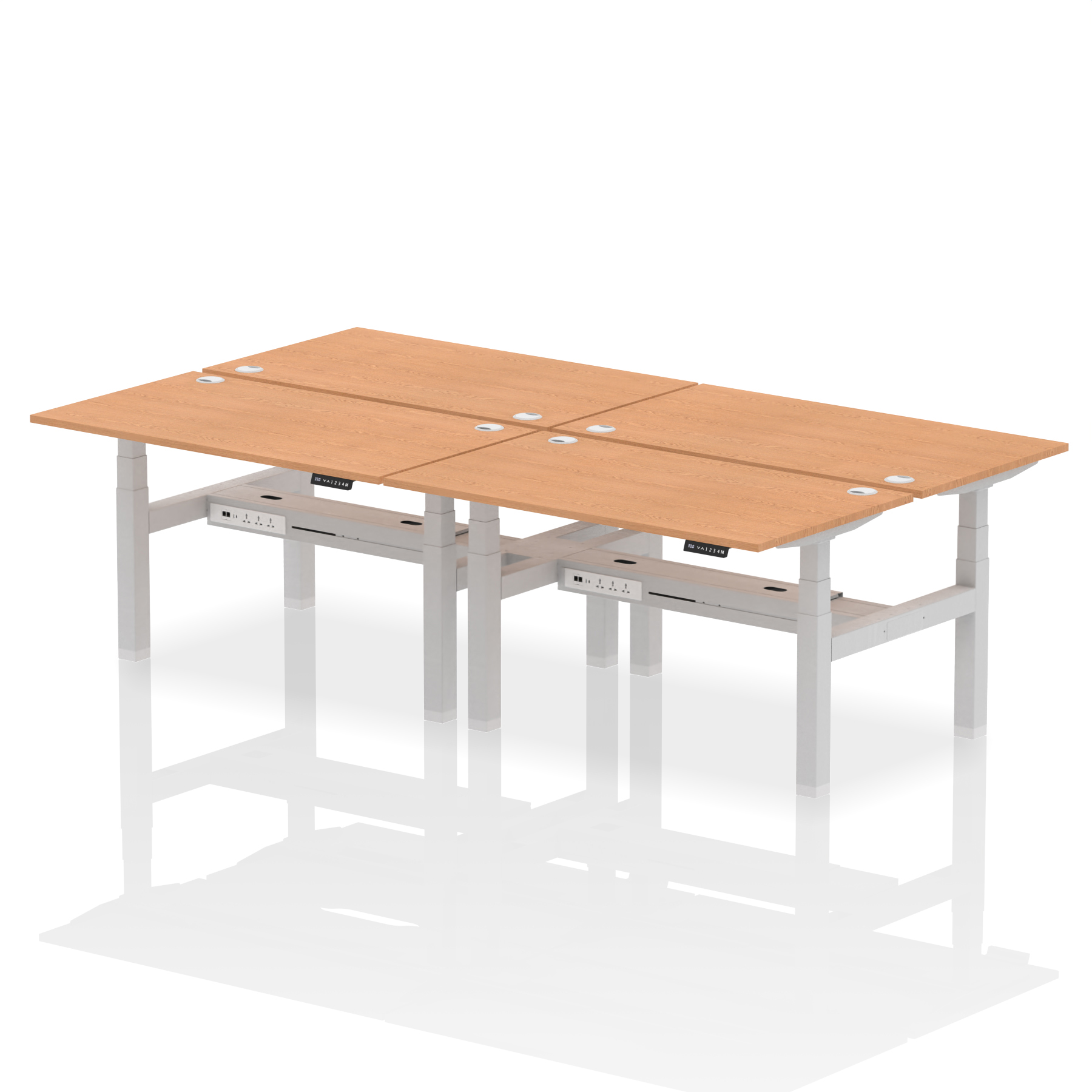 Oak / Silver Frame