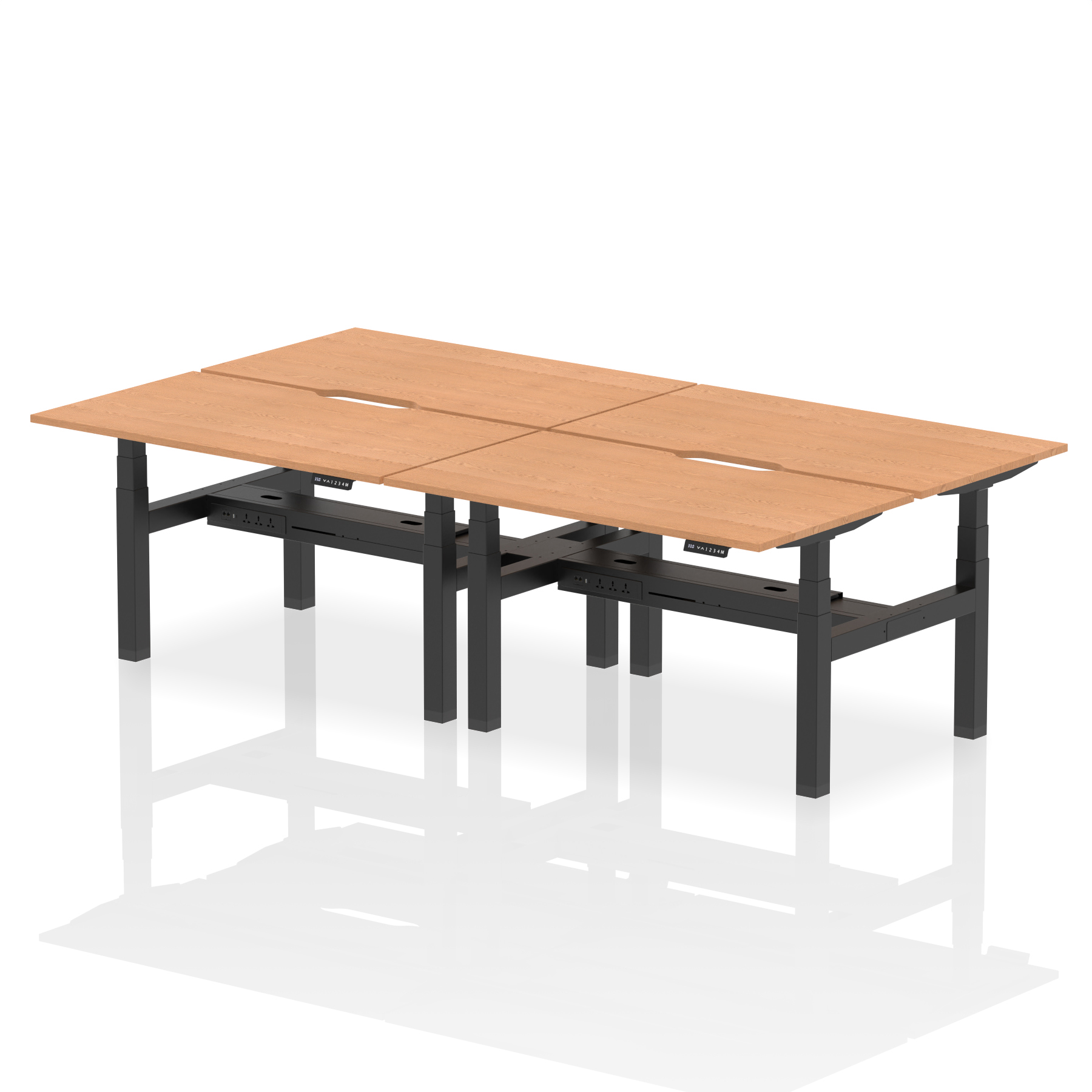 Oak / Black Frame