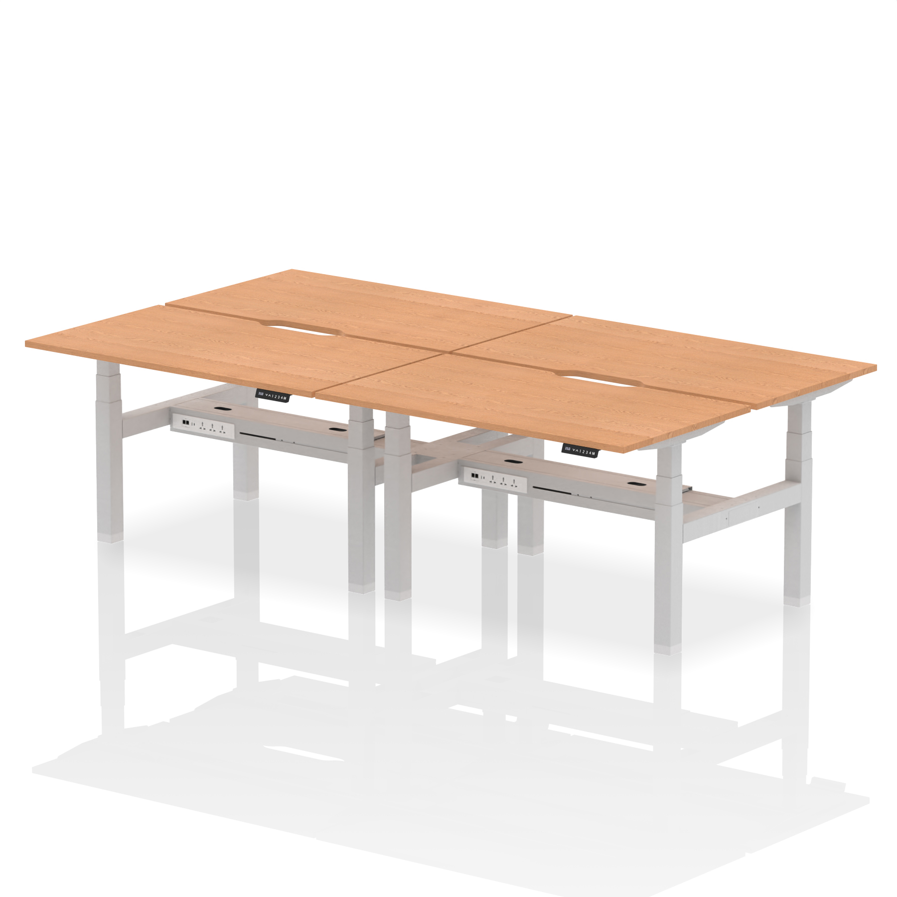 Oak / Silver Frame