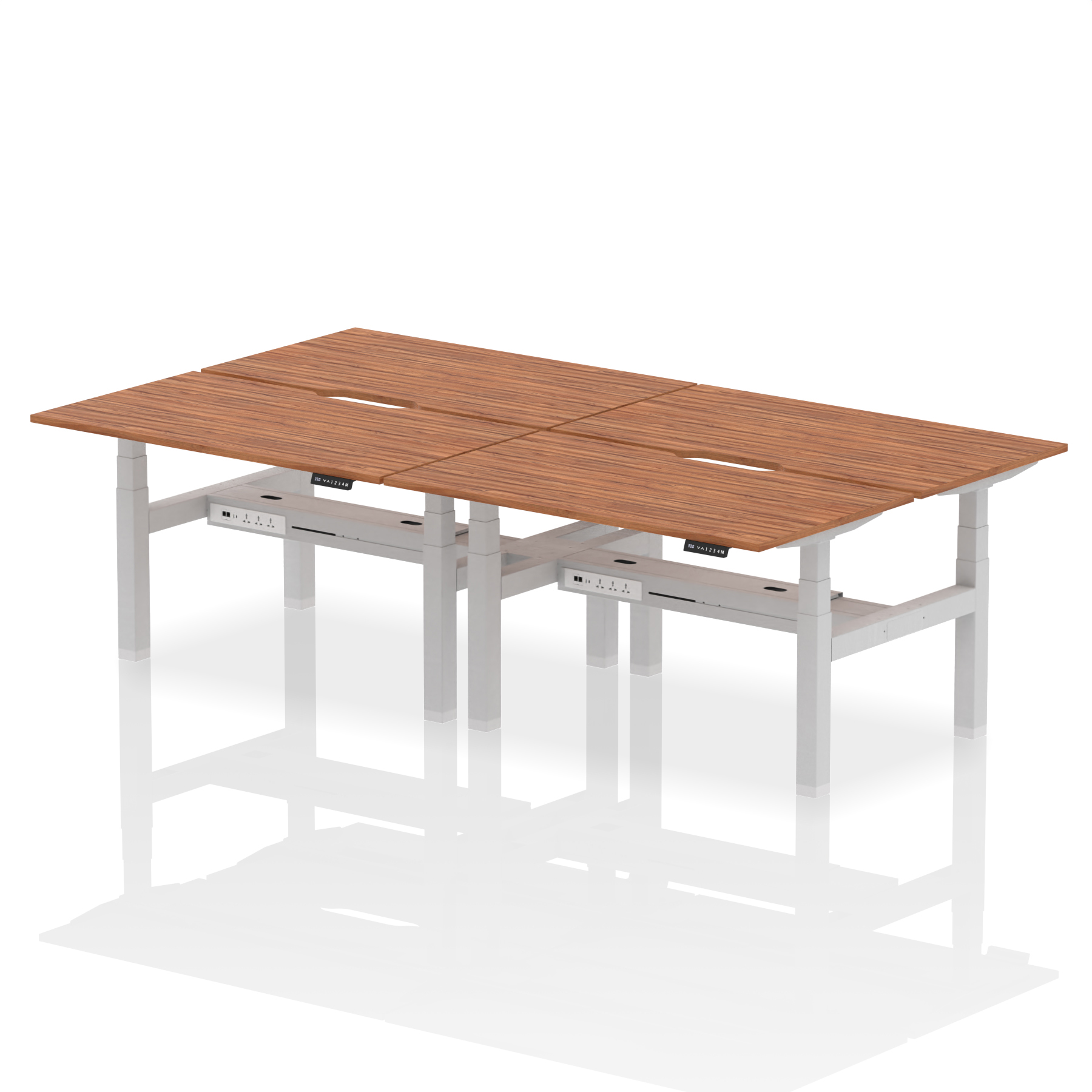 Walnut / Silver Frame