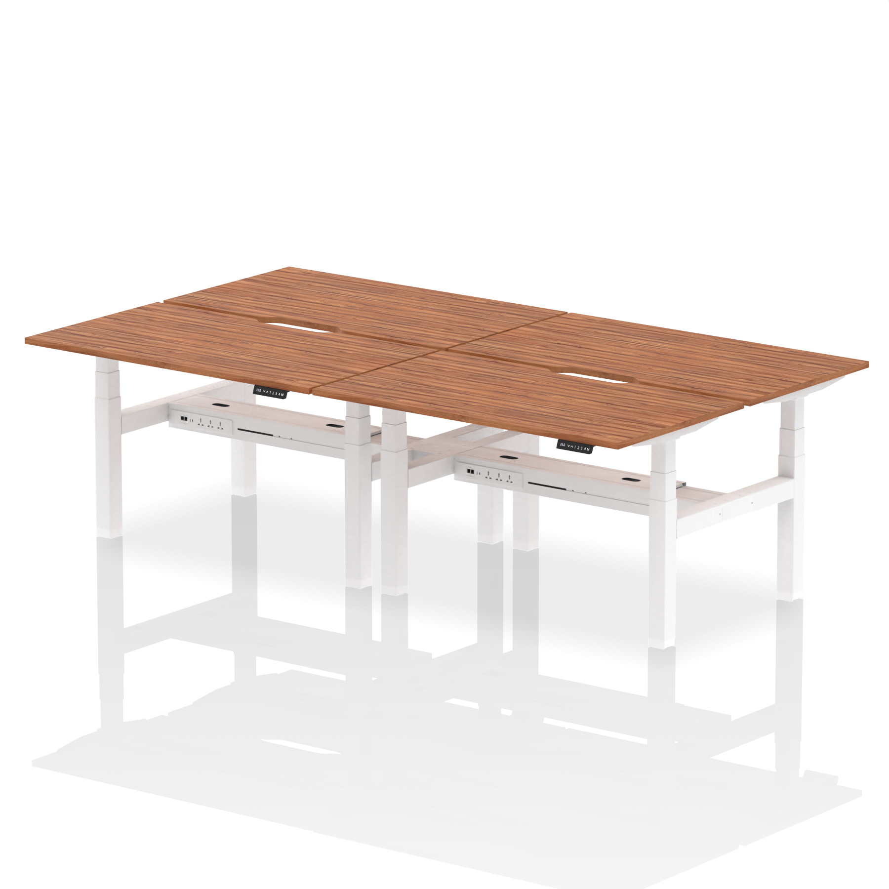 Walnut / White Frame