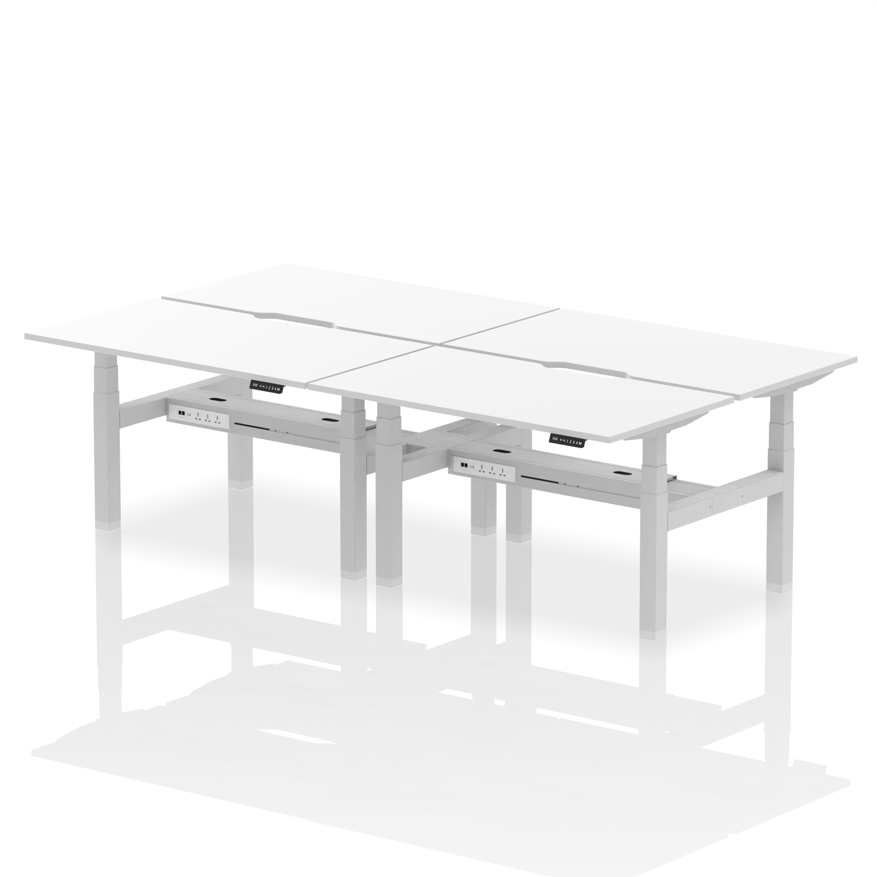 White / Silver Frame