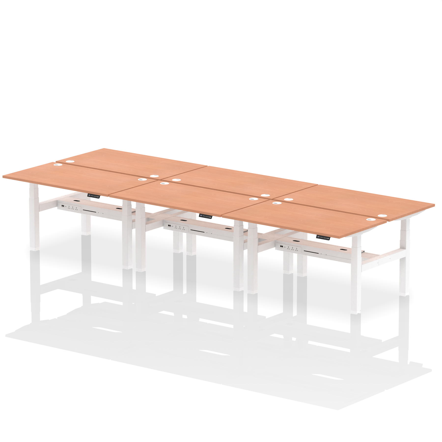Beech / White Frame