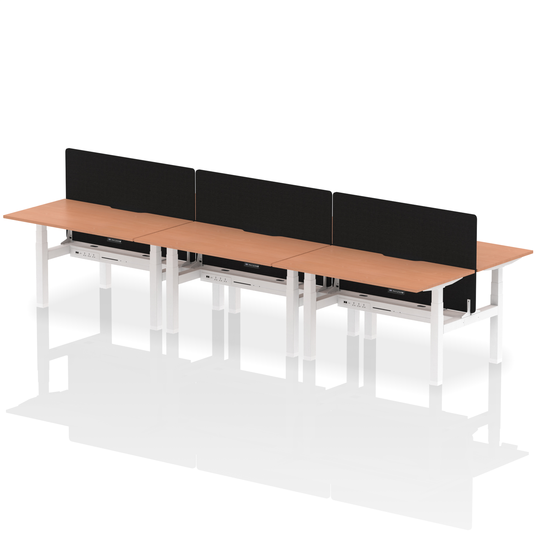 Beech / White Frame