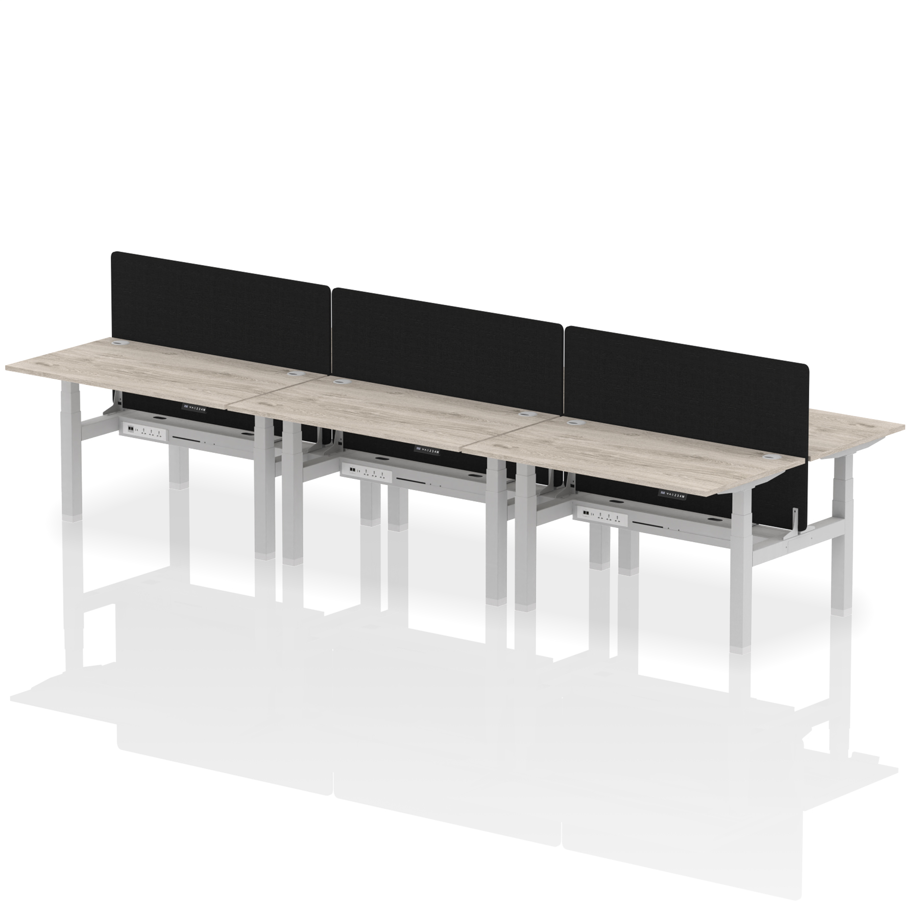 Grey Oak / Silver Frame