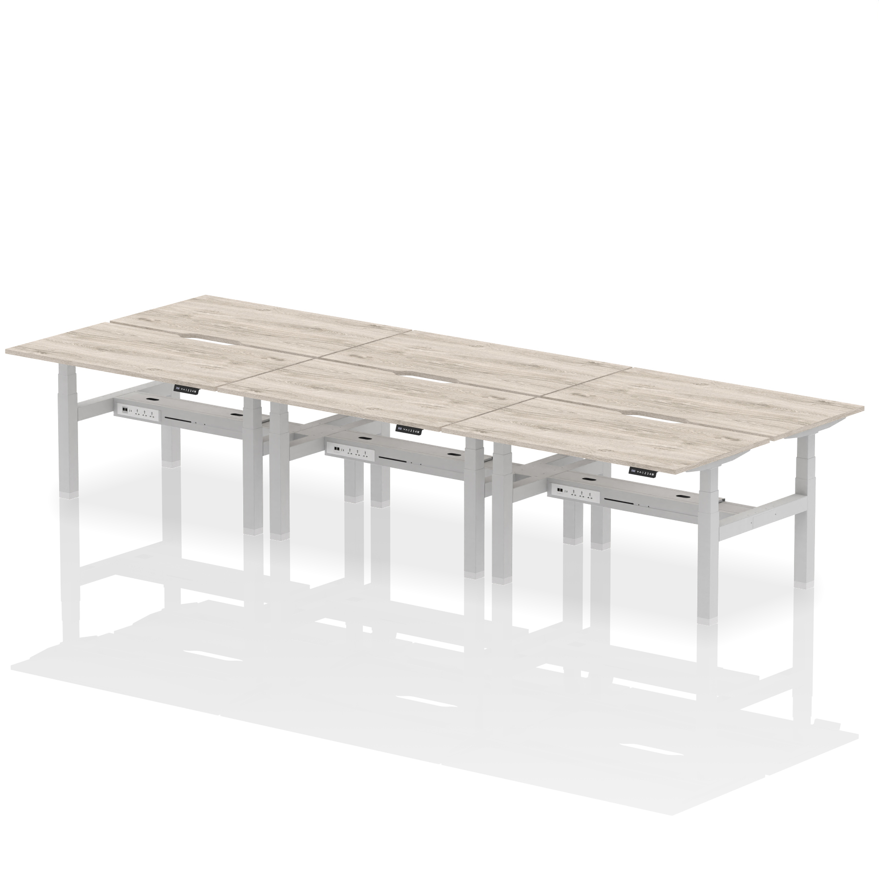 Grey Oak / Silver Frame