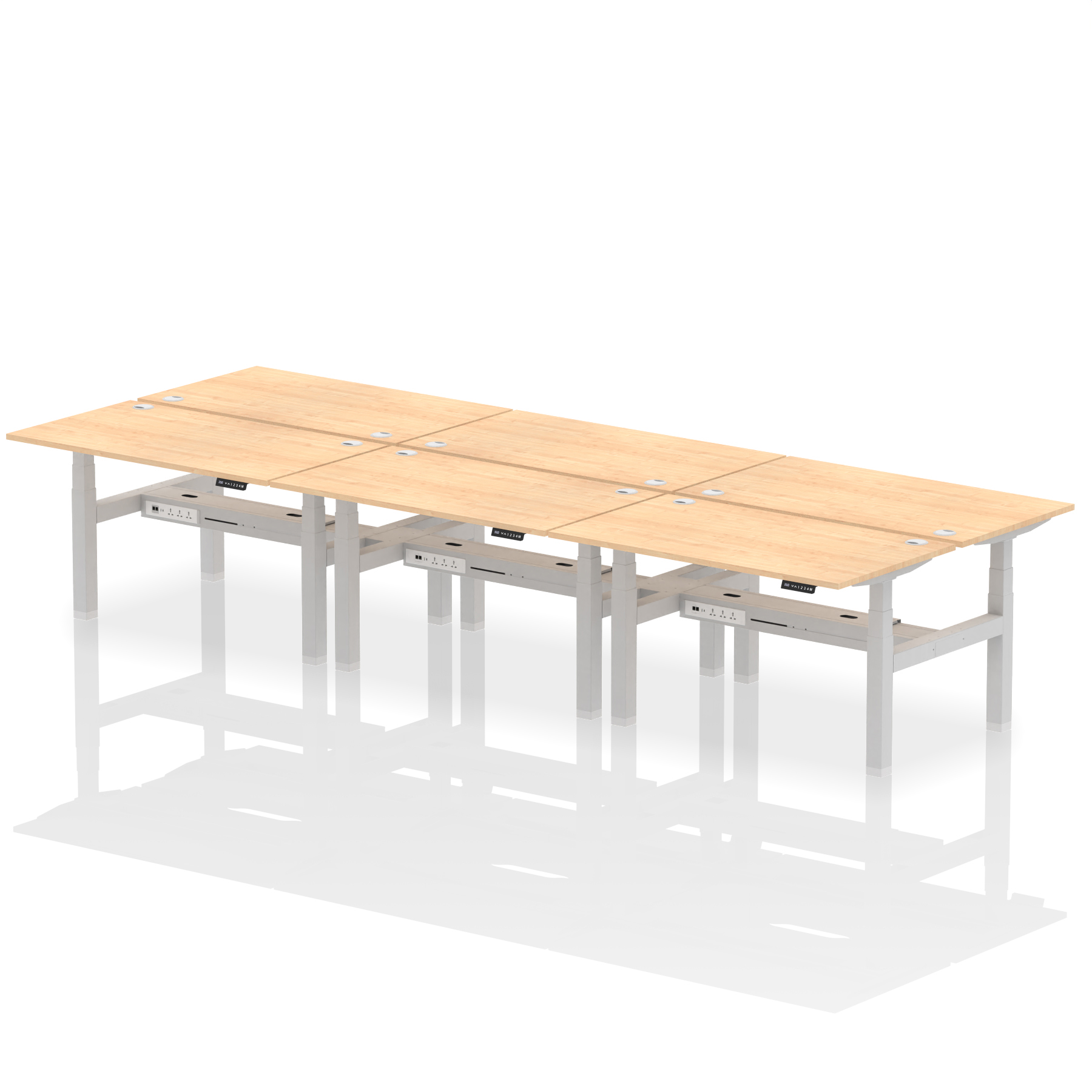 Maple / Silver Frame