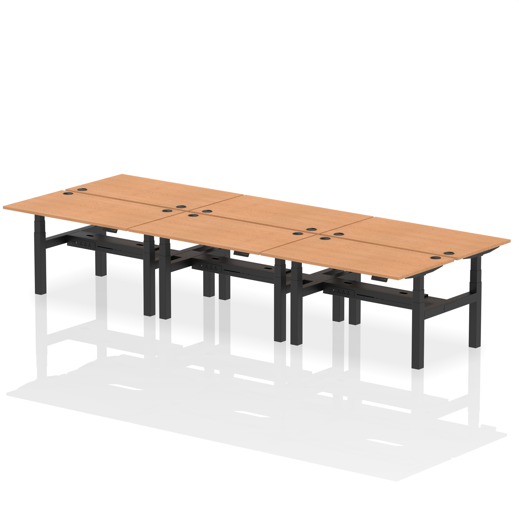 Oak / Black Frame
