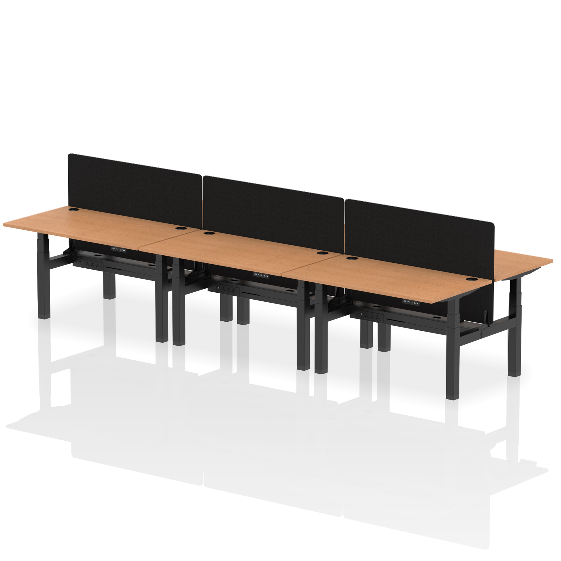 Oak / Black Frame