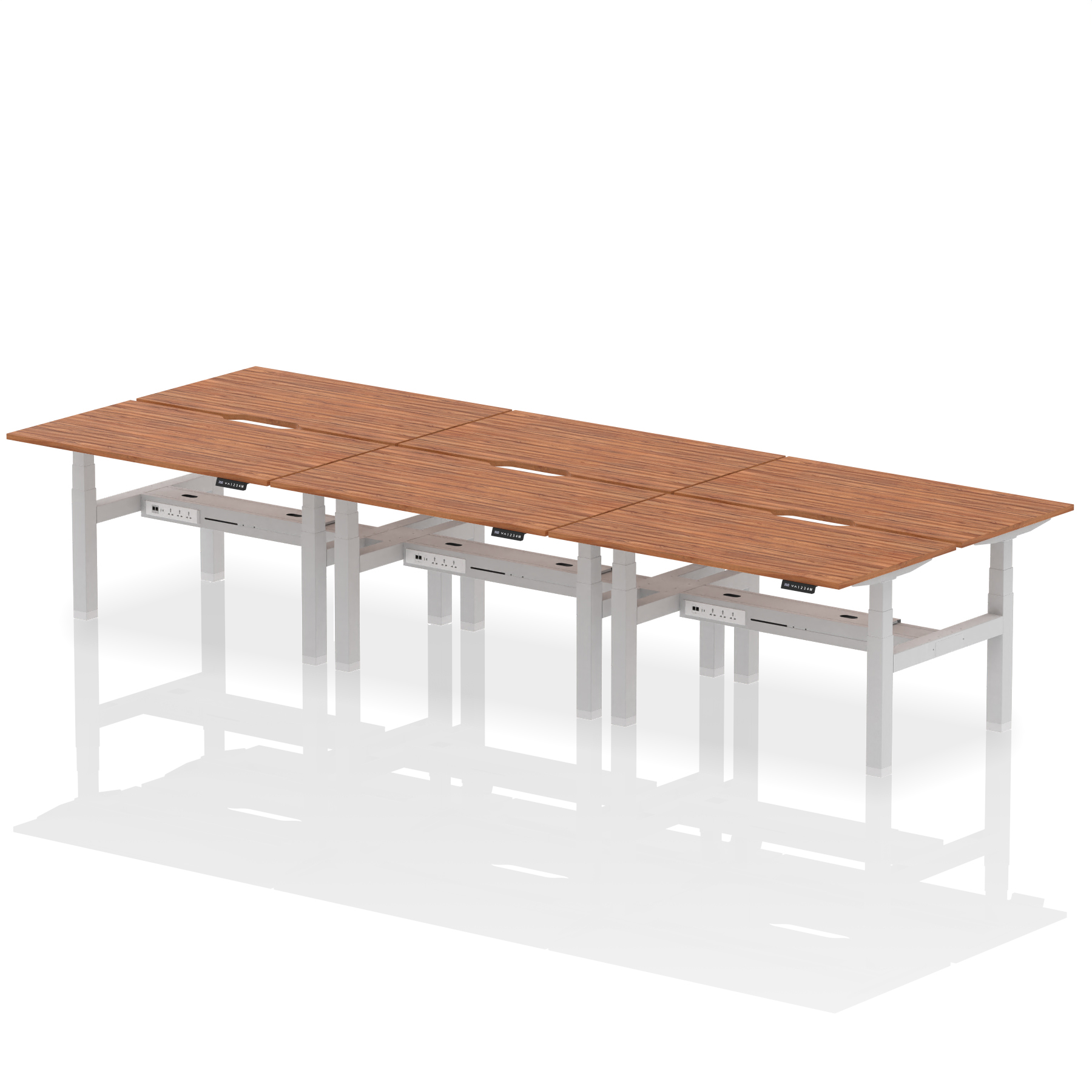 Walnut / Silver Frame