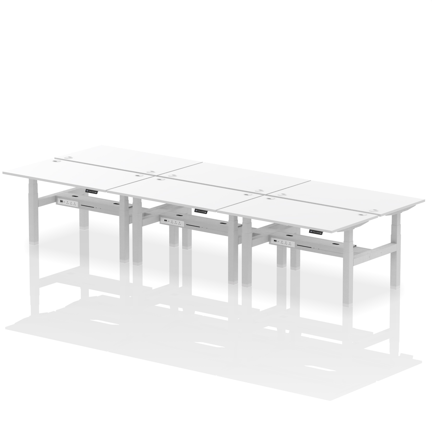 White / Silver Frame