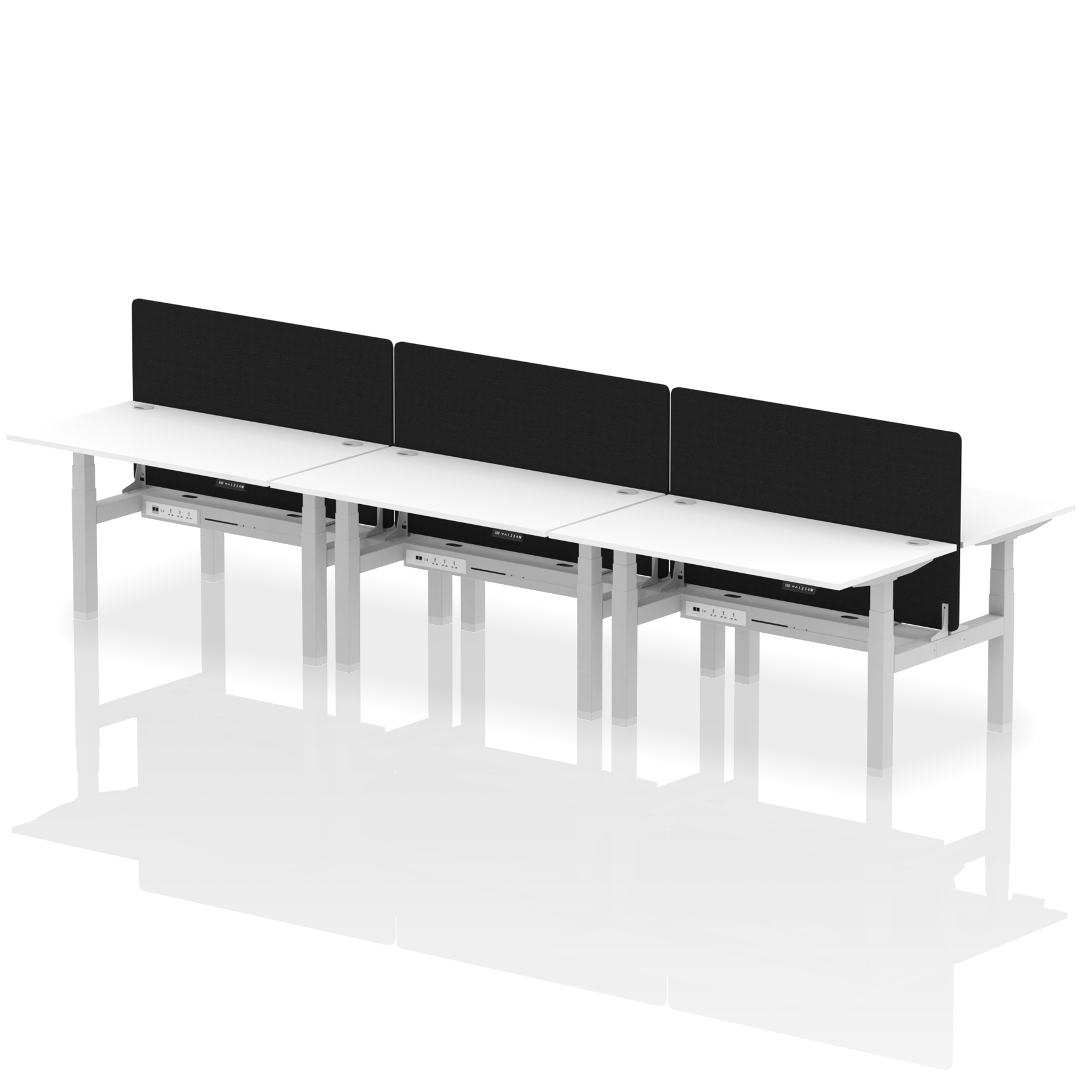 White / Silver Frame
