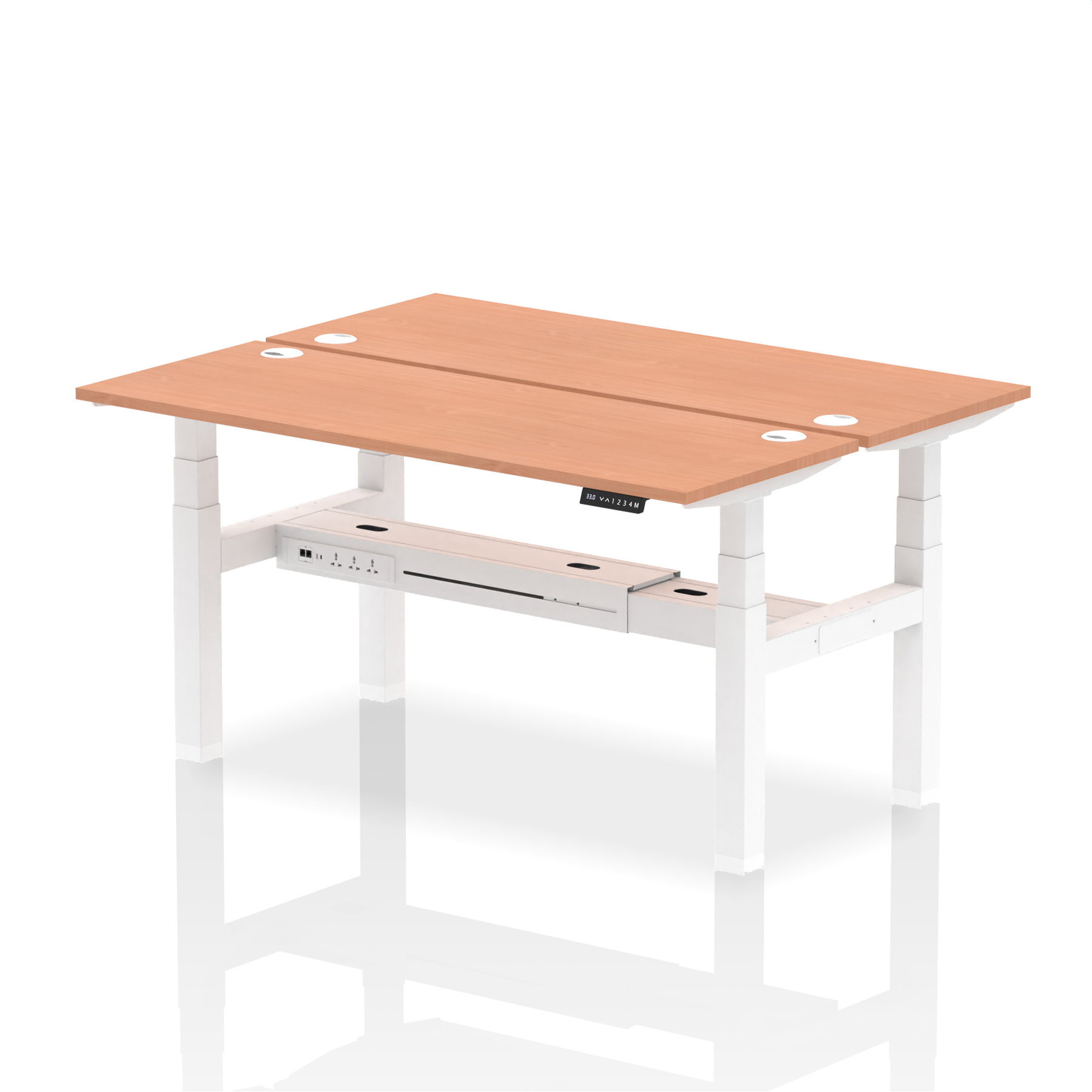 Beech / White Frame