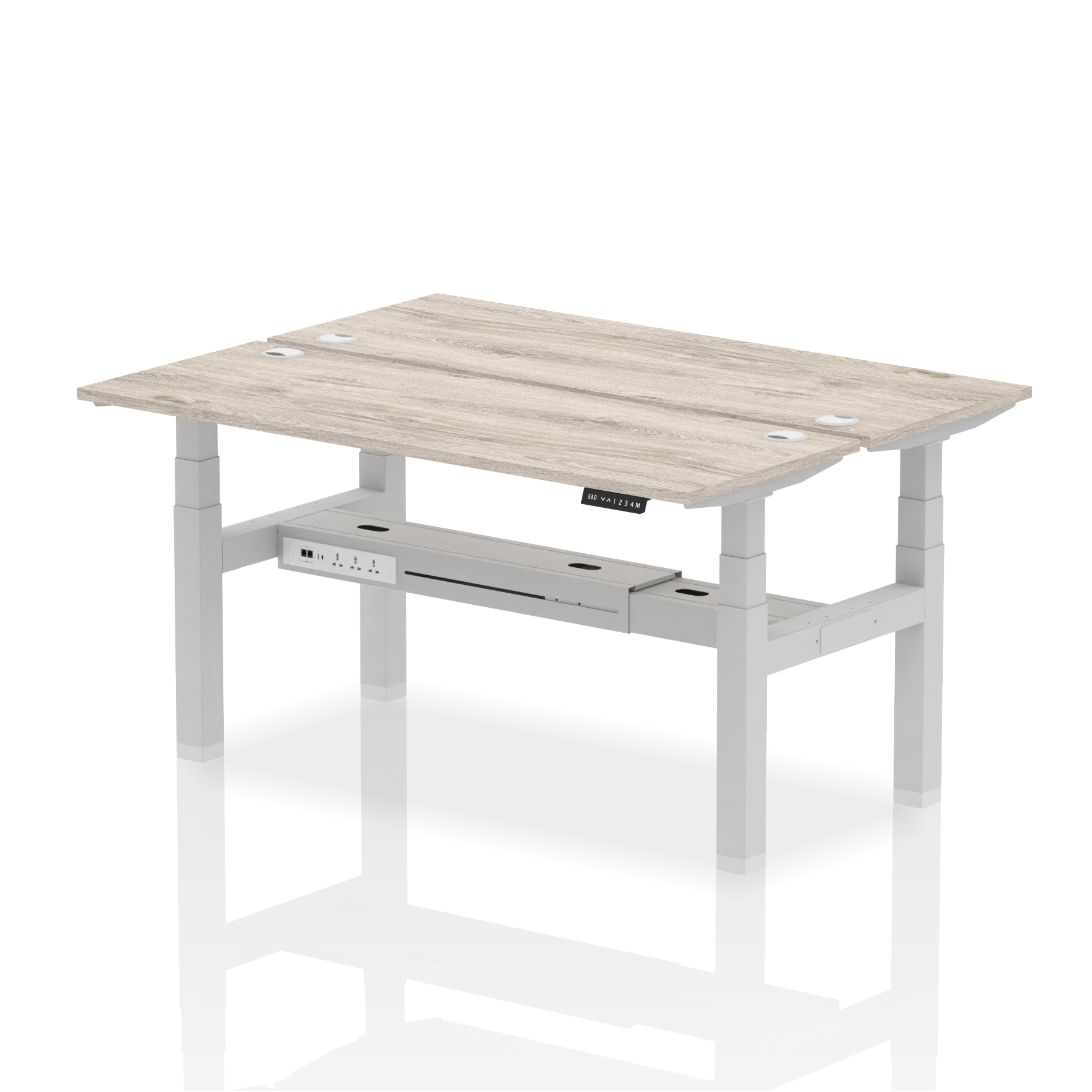 Grey Oak / Silver Frame