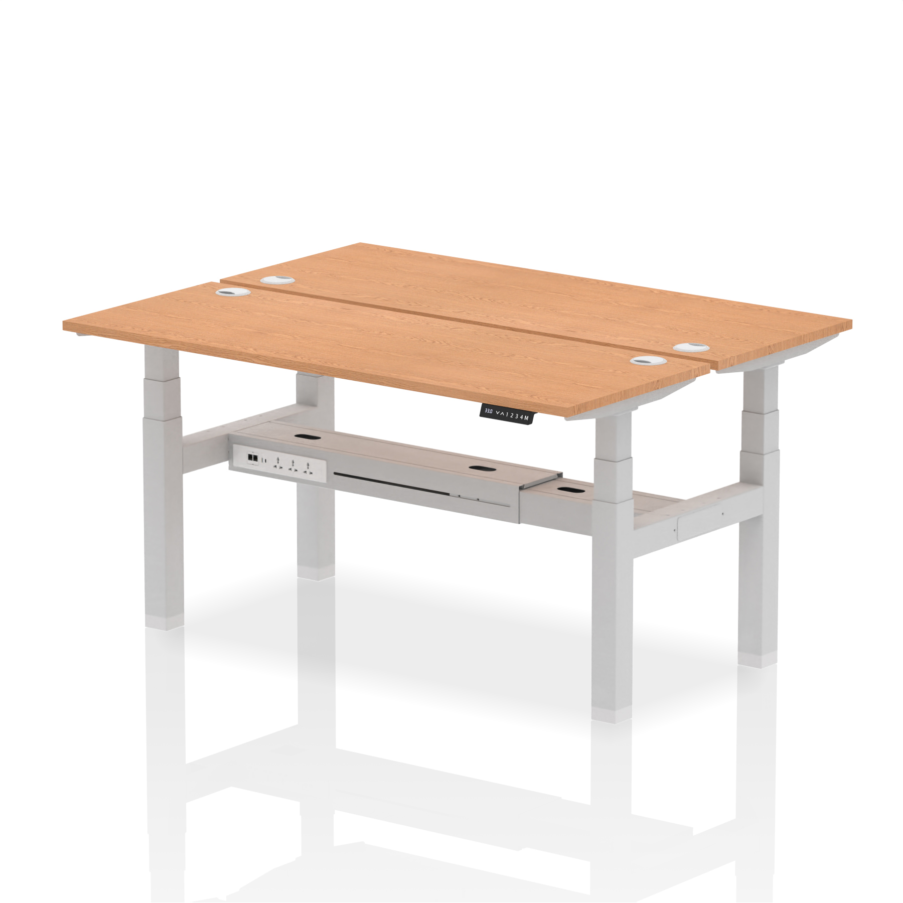 Oak / Silver Frame