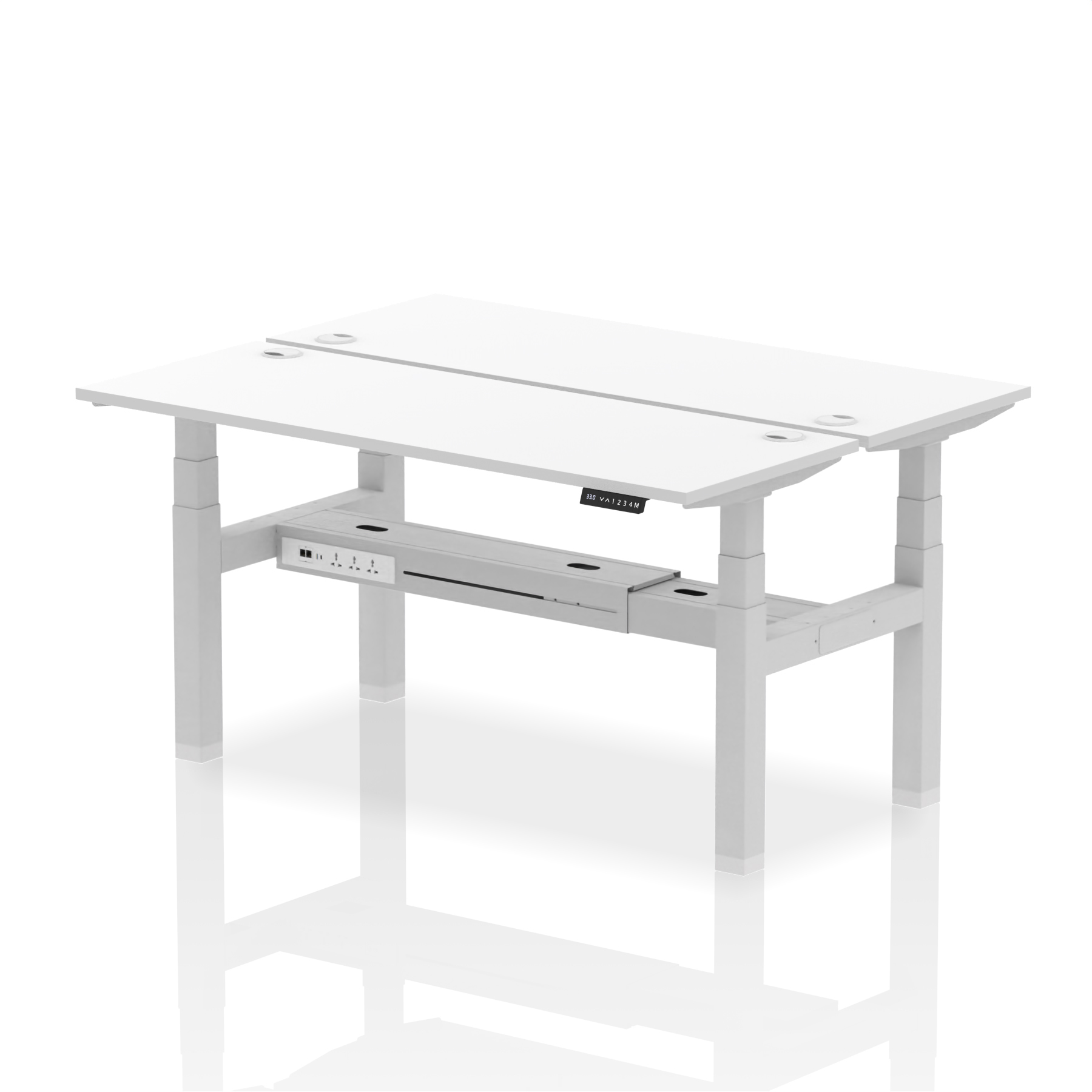 White / Silver Frame