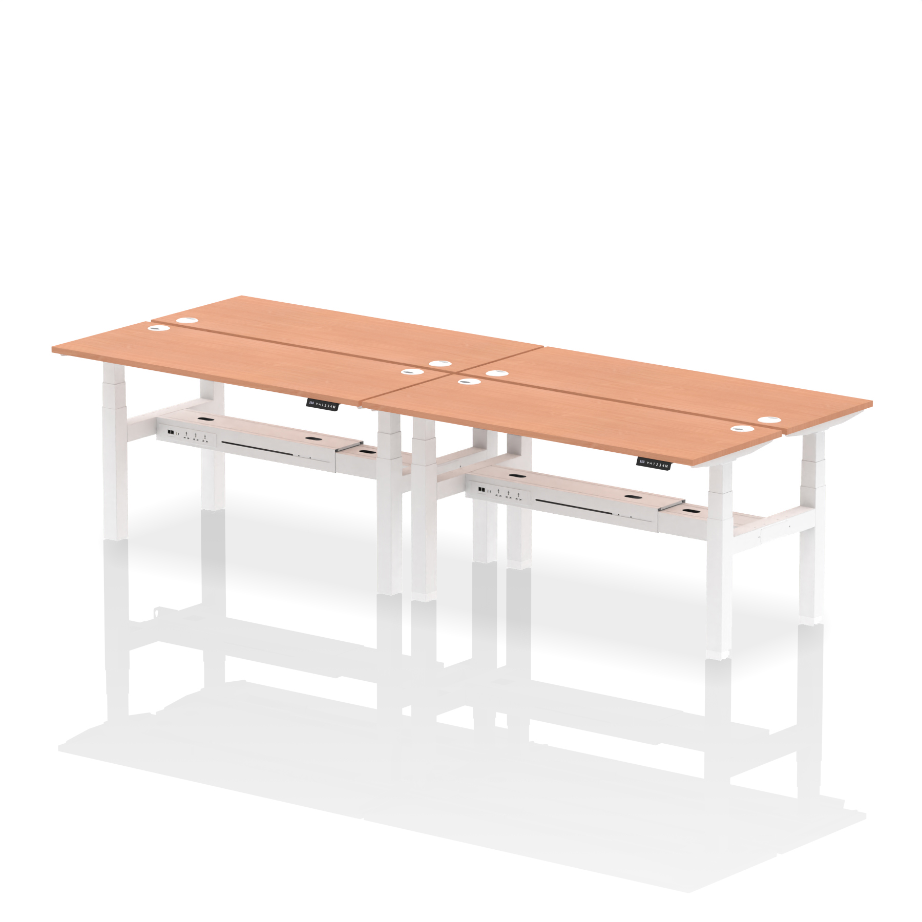 Beech / White Frame