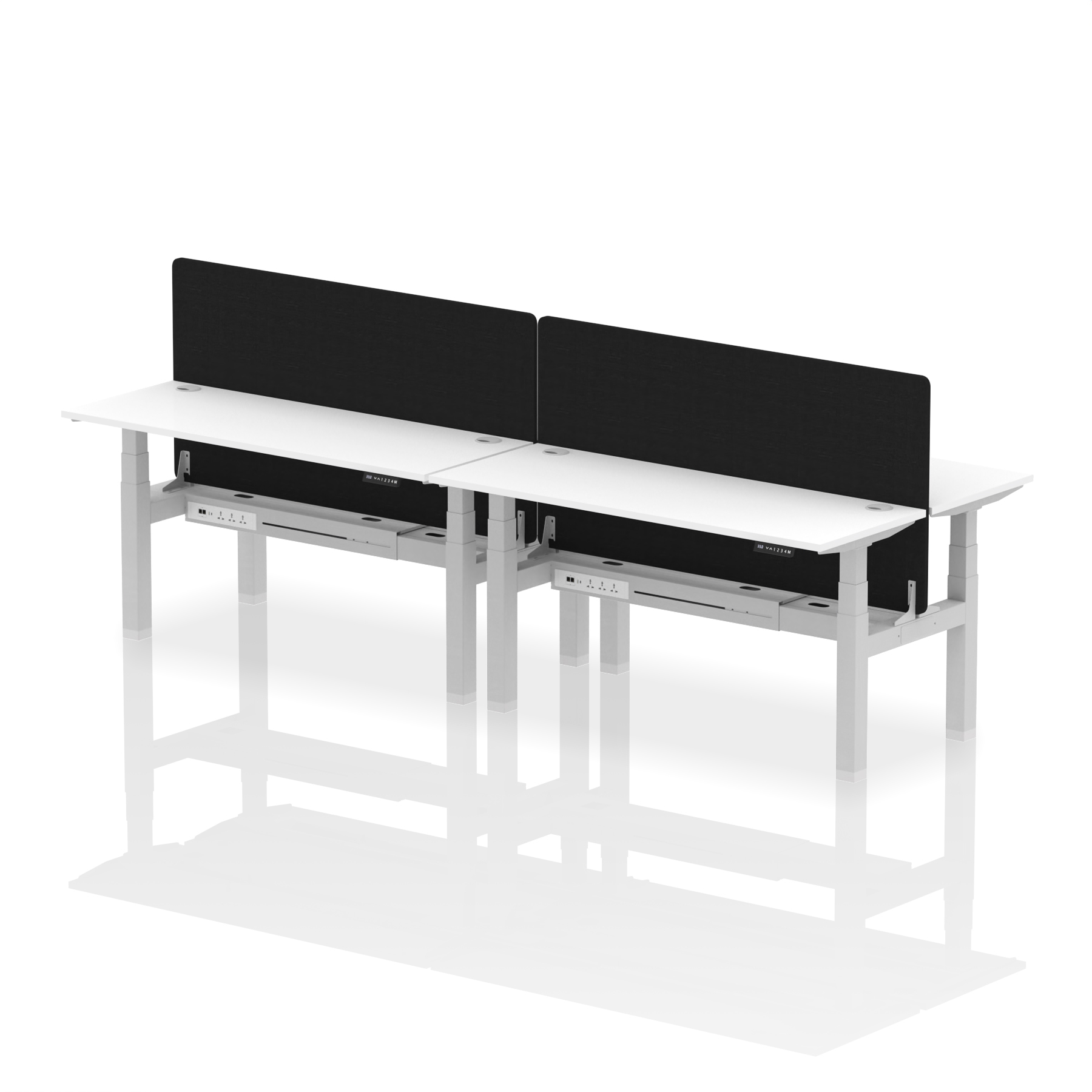 White / Silver Frame