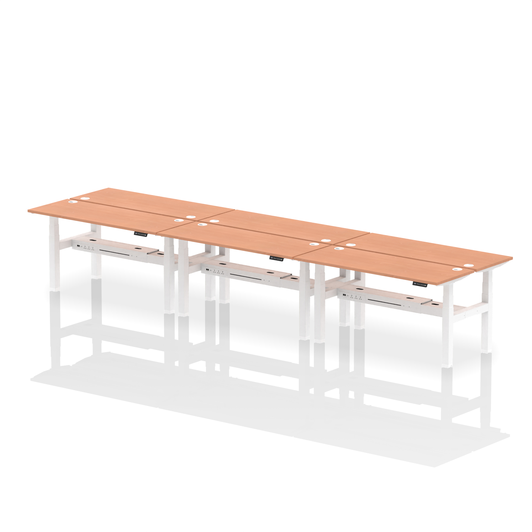 Beech / White Frame