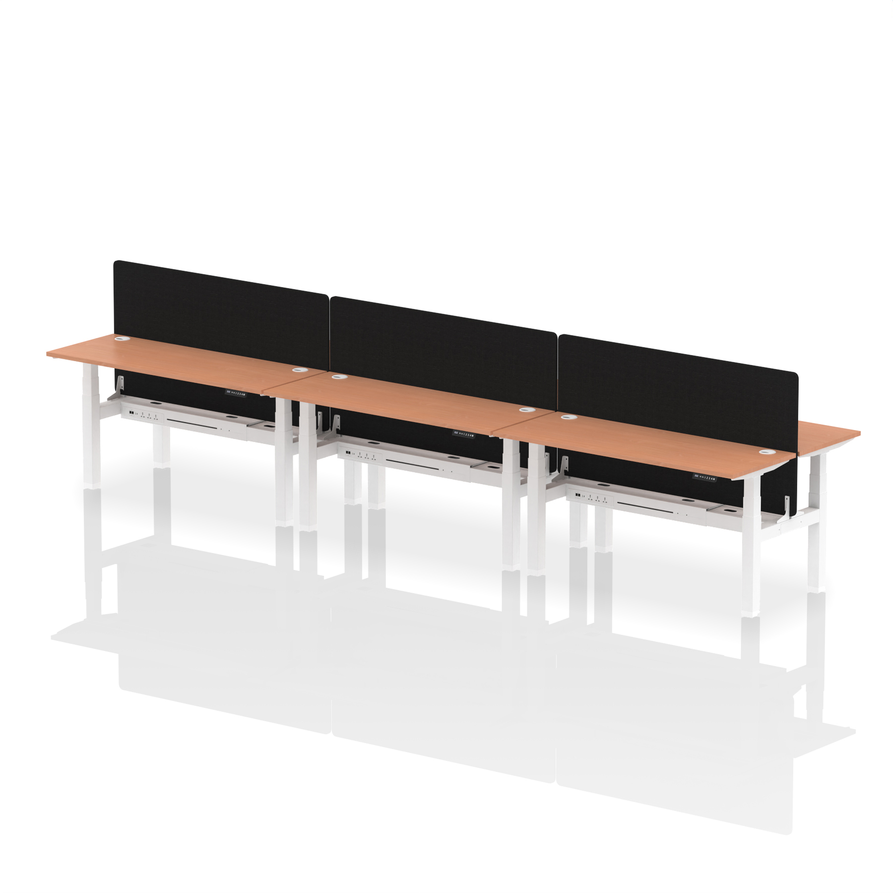 Beech / White Frame