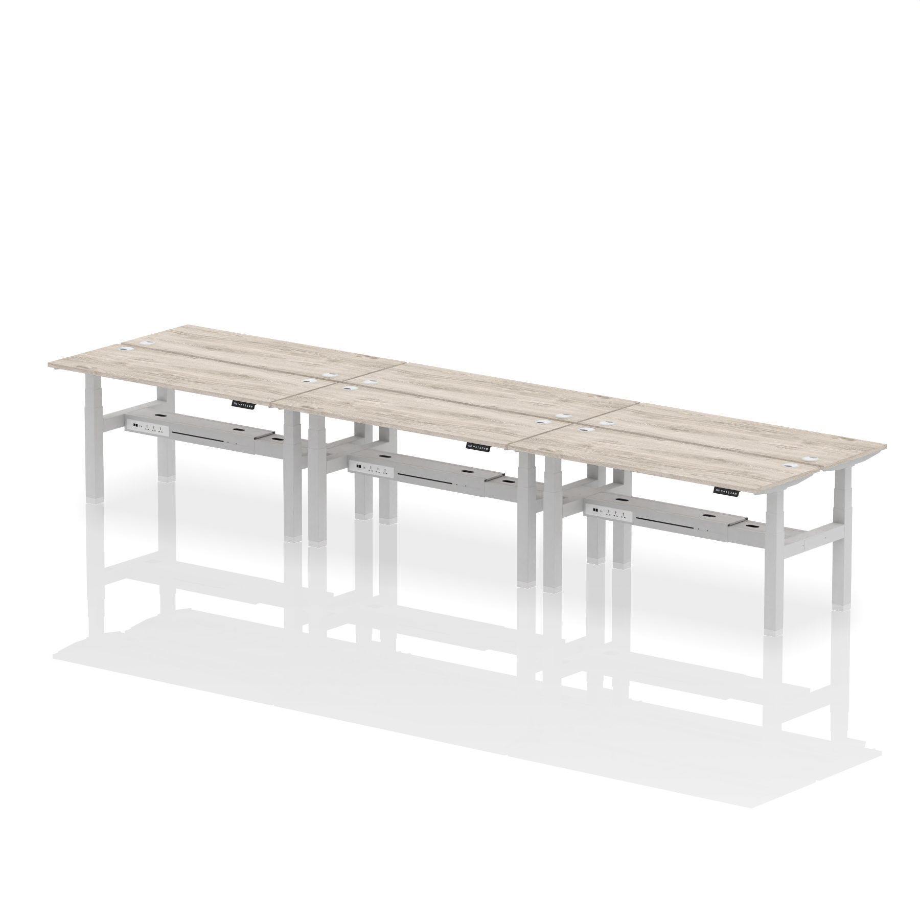 Grey Oak / Silver Frame