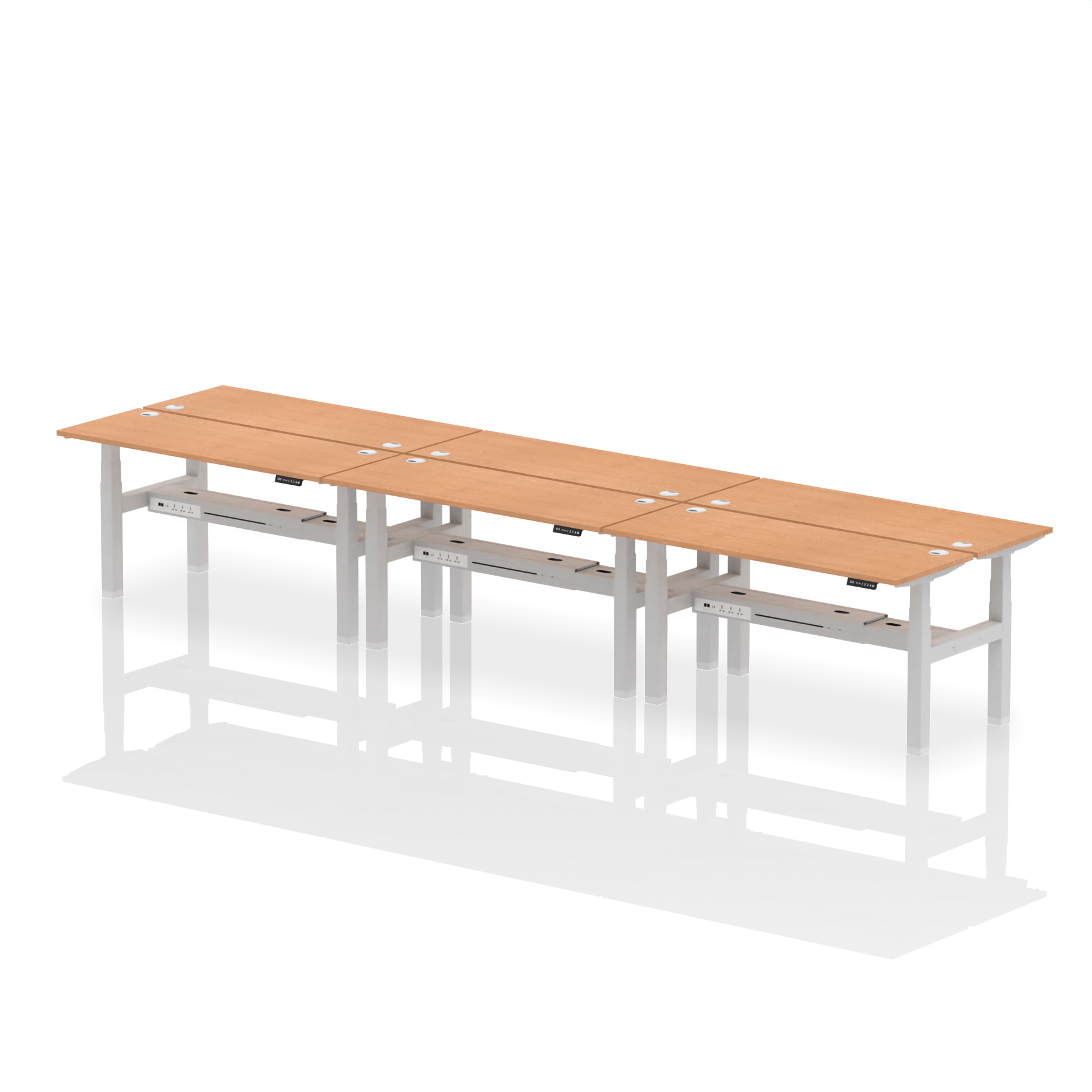 Oak / Silver Frame