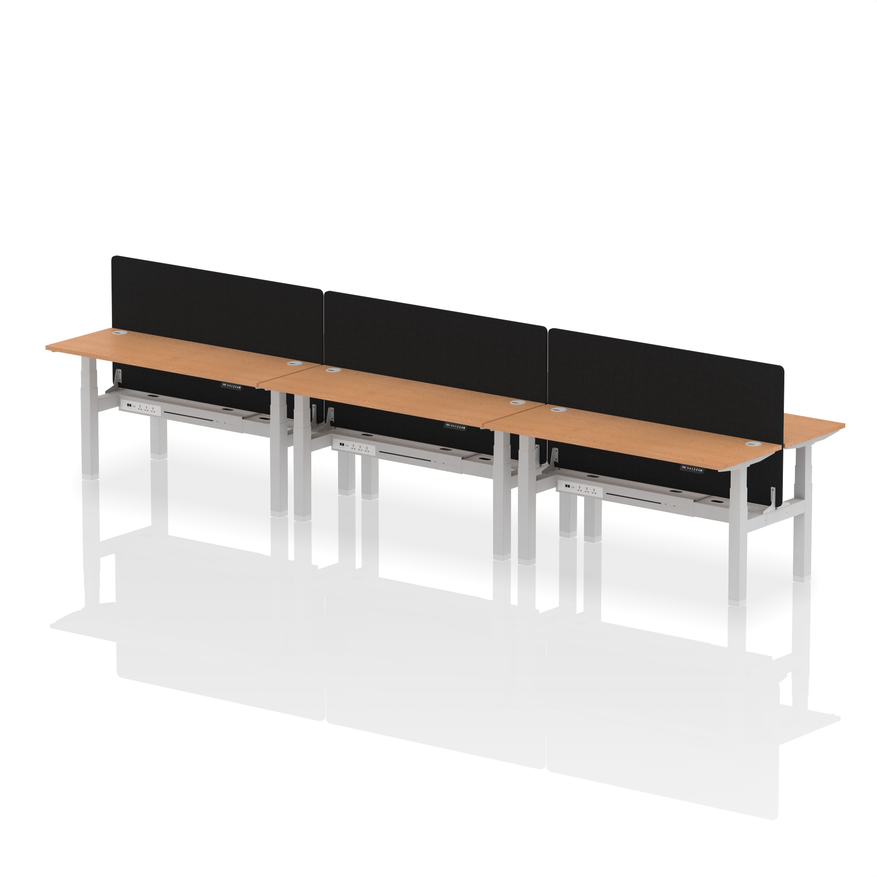 Oak / Silver Frame