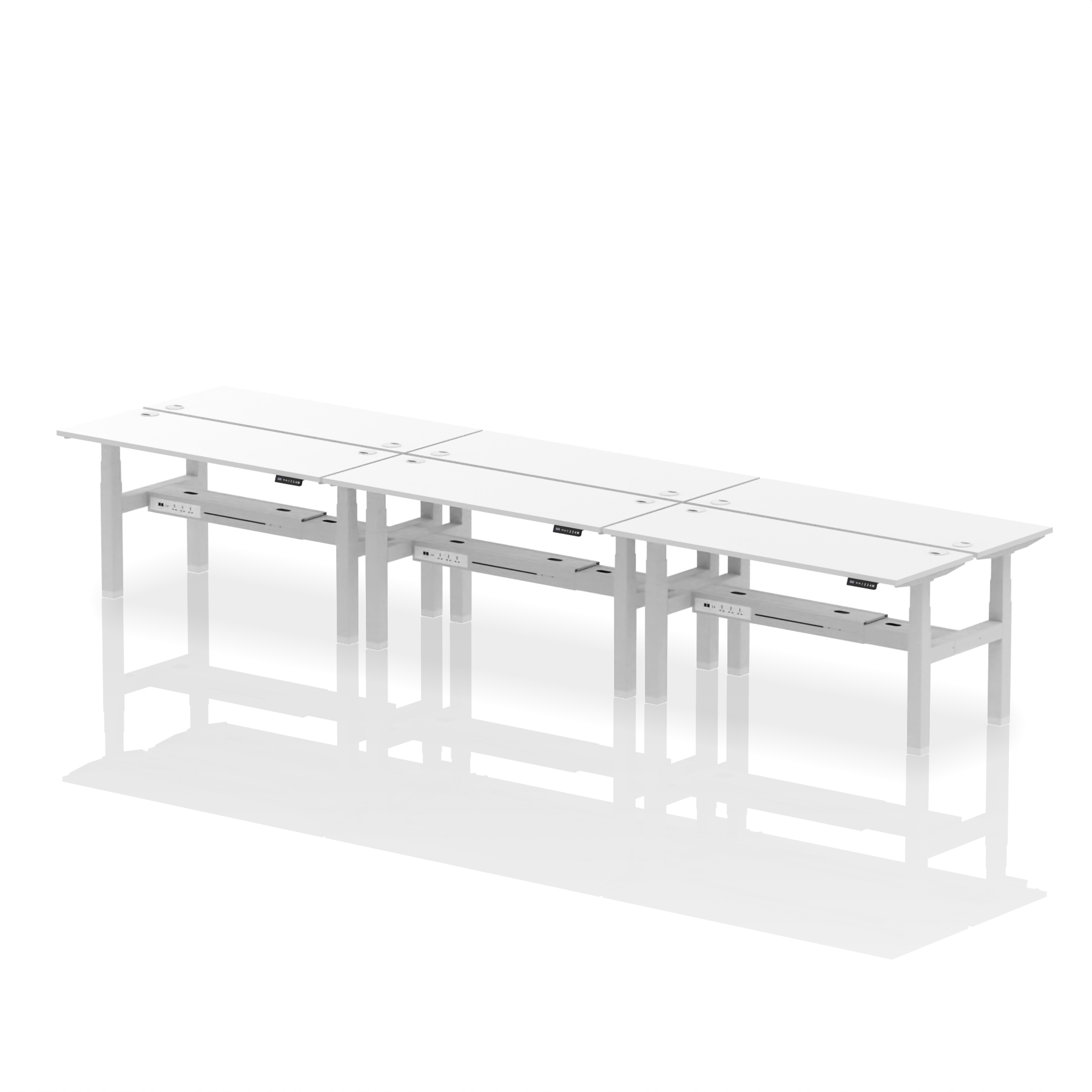 White / Silver Frame