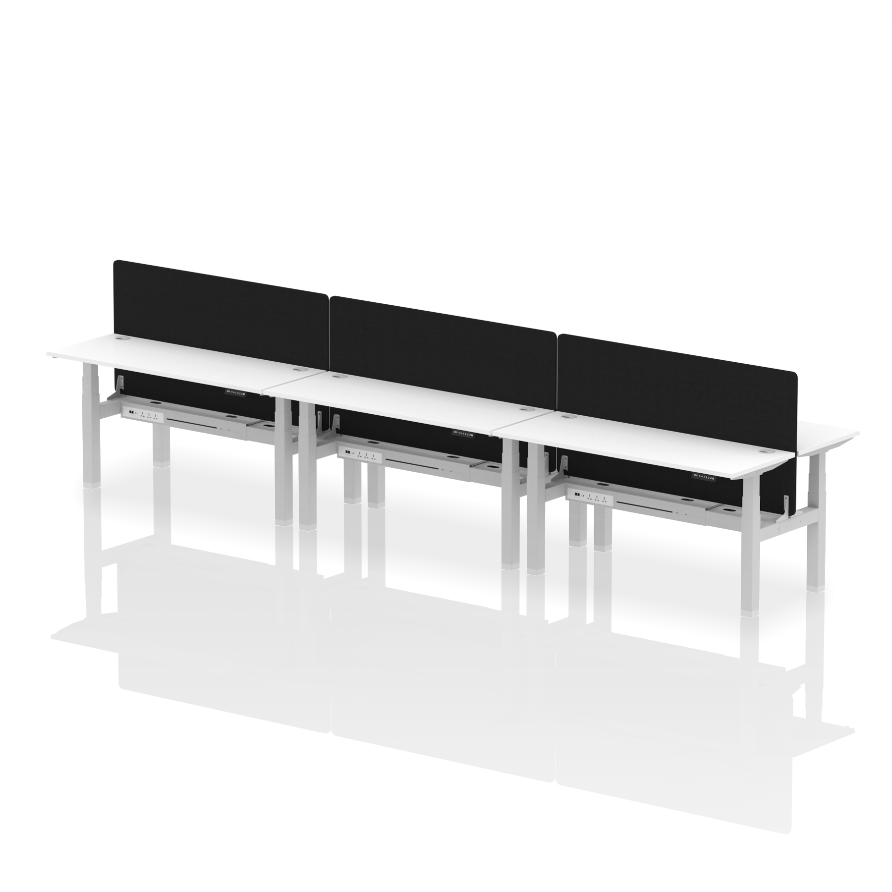 White / Silver Frame