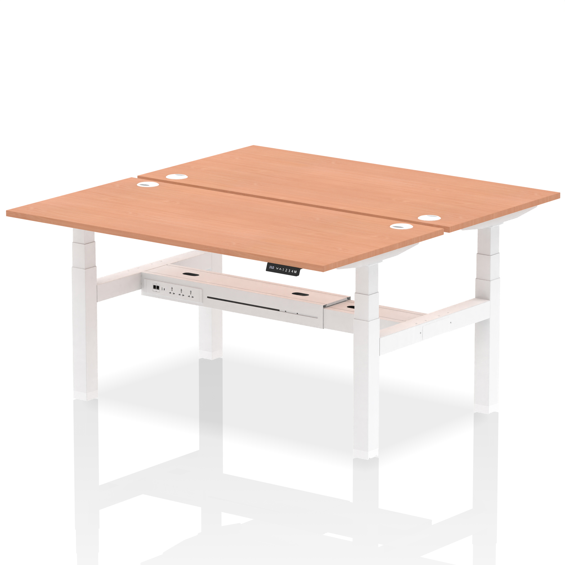 Beech / White Frame