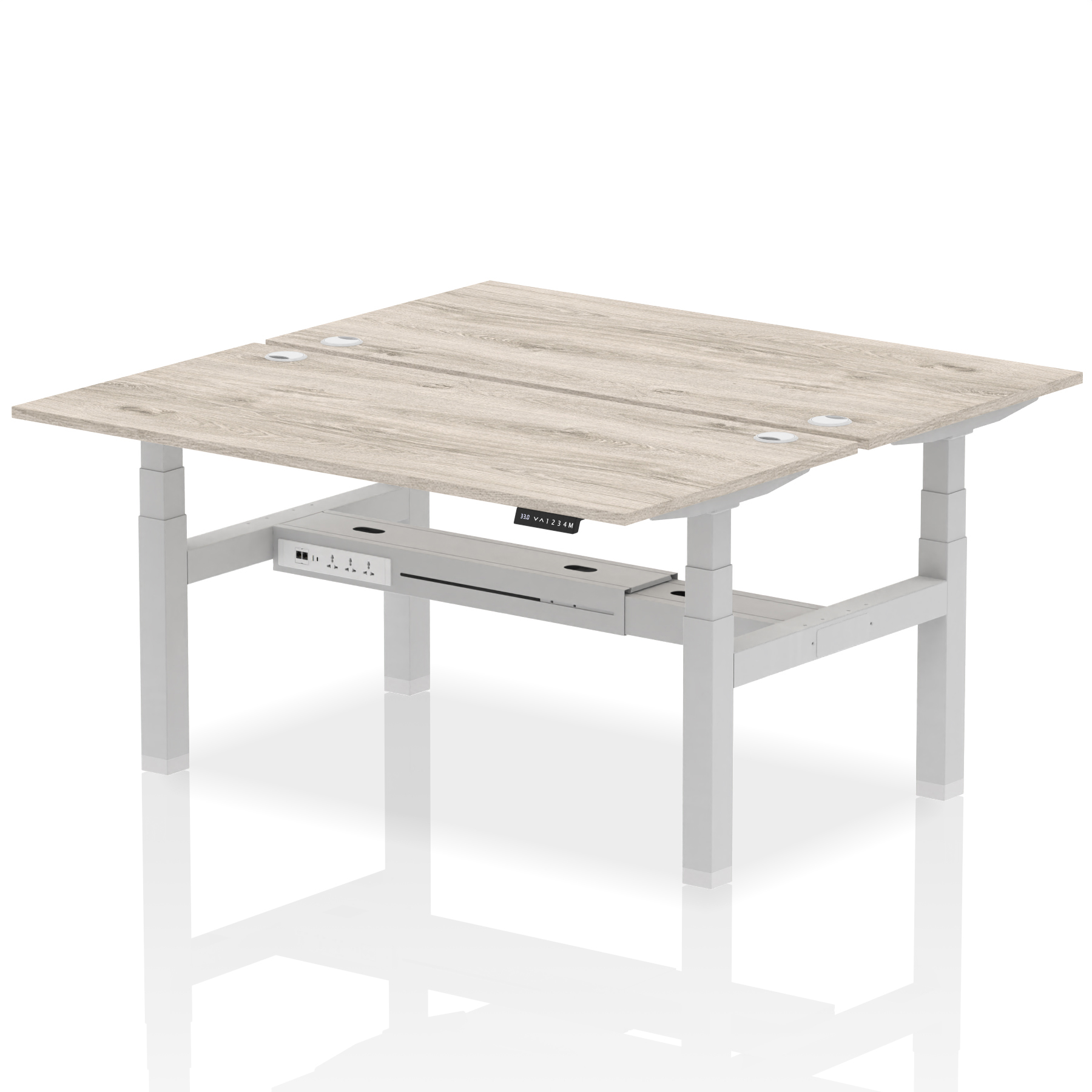 Grey Oak / Silver Frame