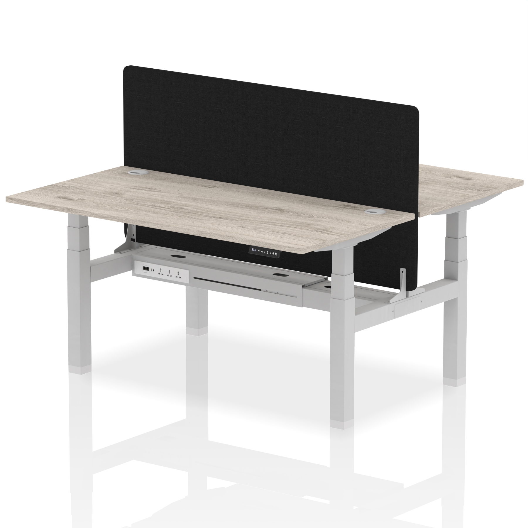 Grey Oak / Silver Frame
