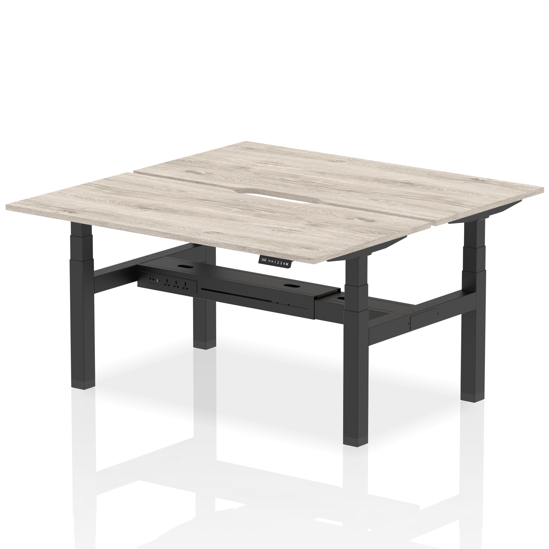 Grey Oak / Black Frame