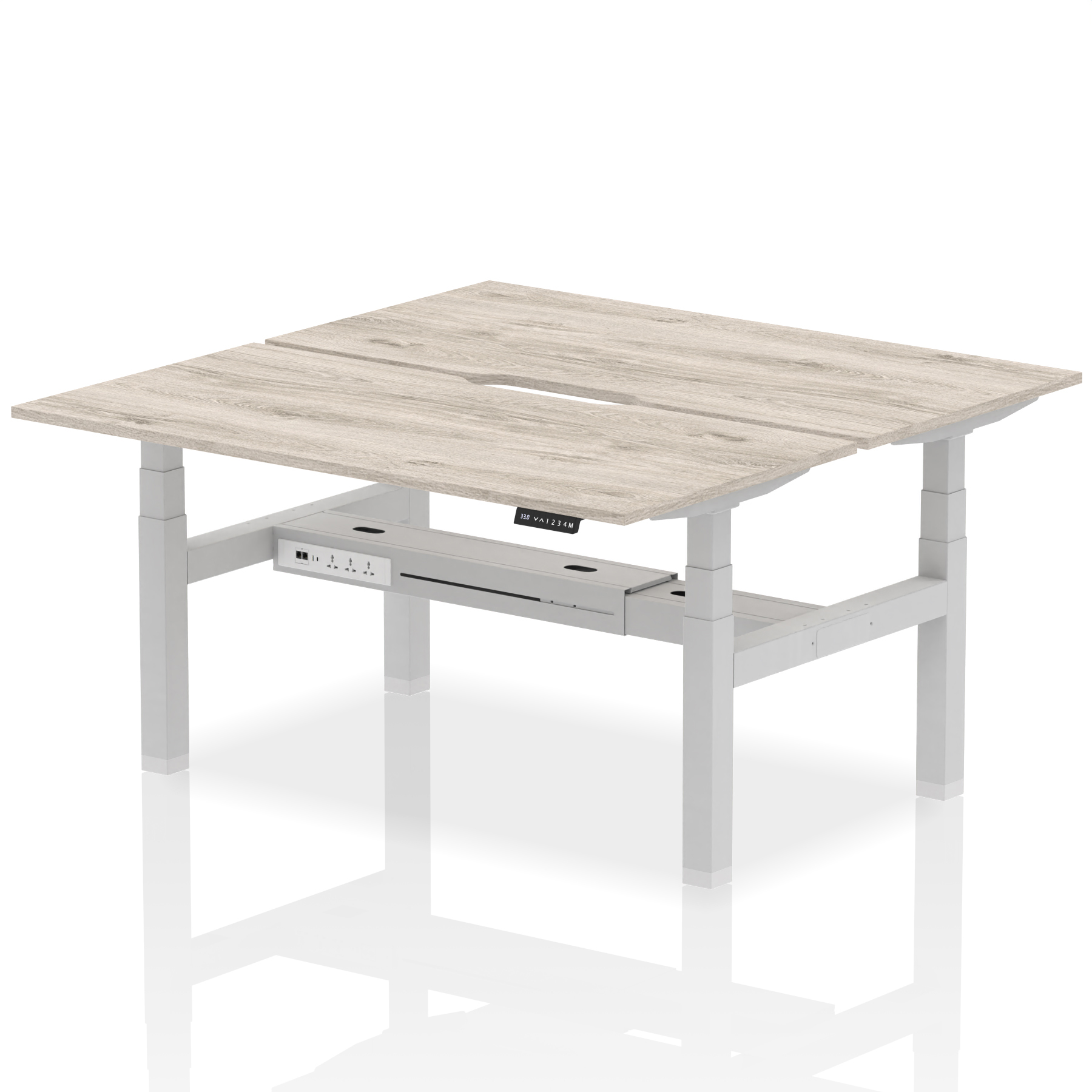 Grey Oak / Silver Frame
