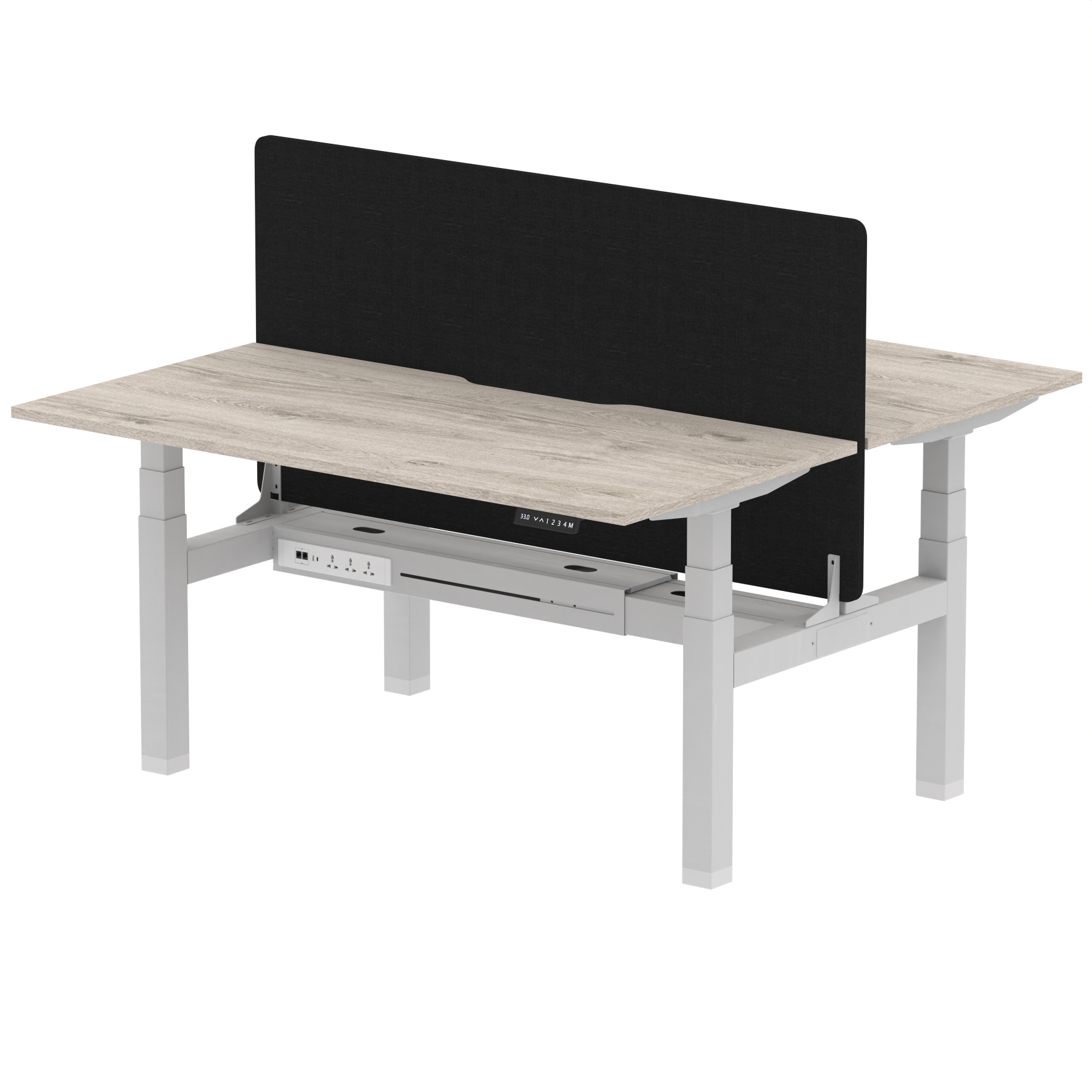 Grey Oak / Silver Frame
