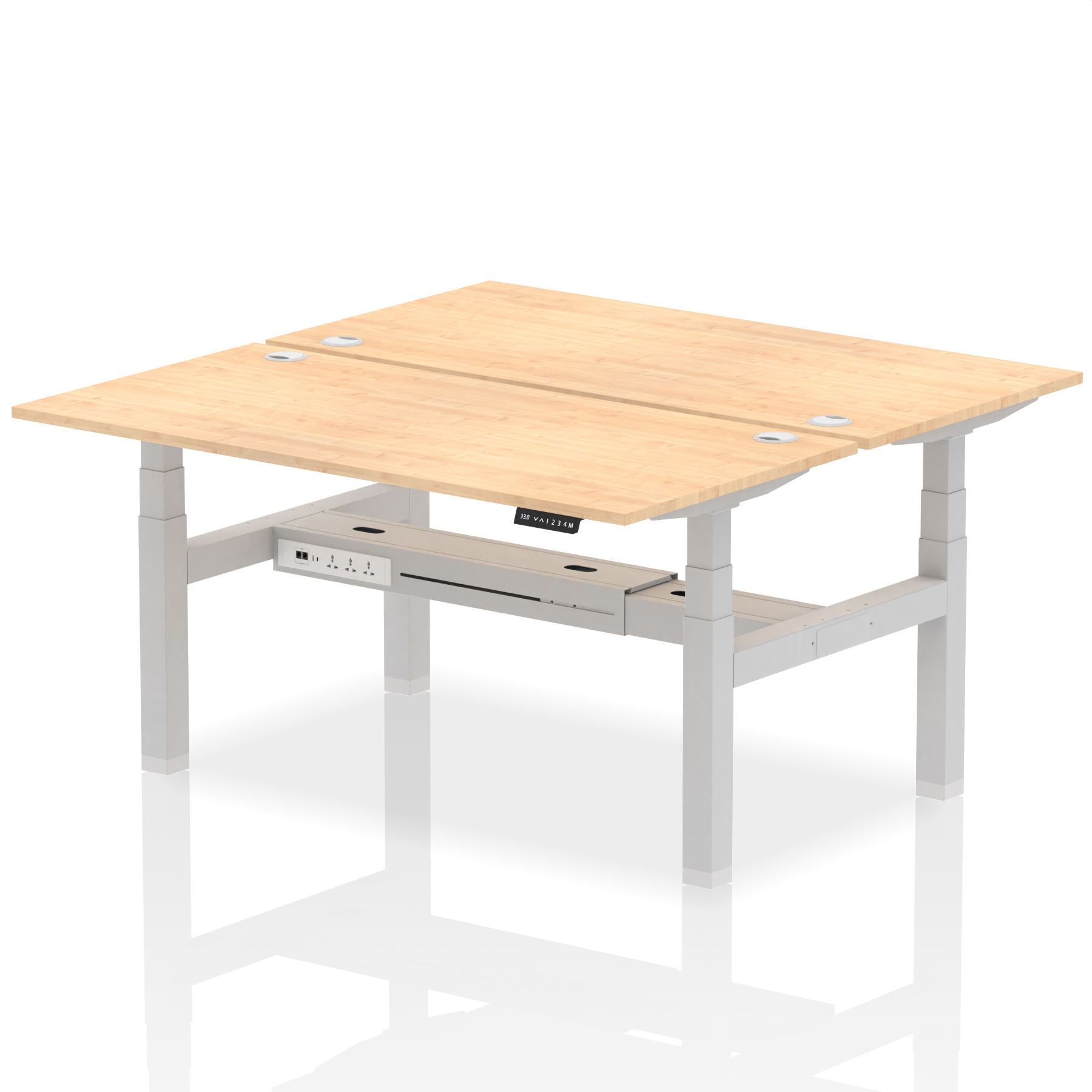 Maple / Silver Frame