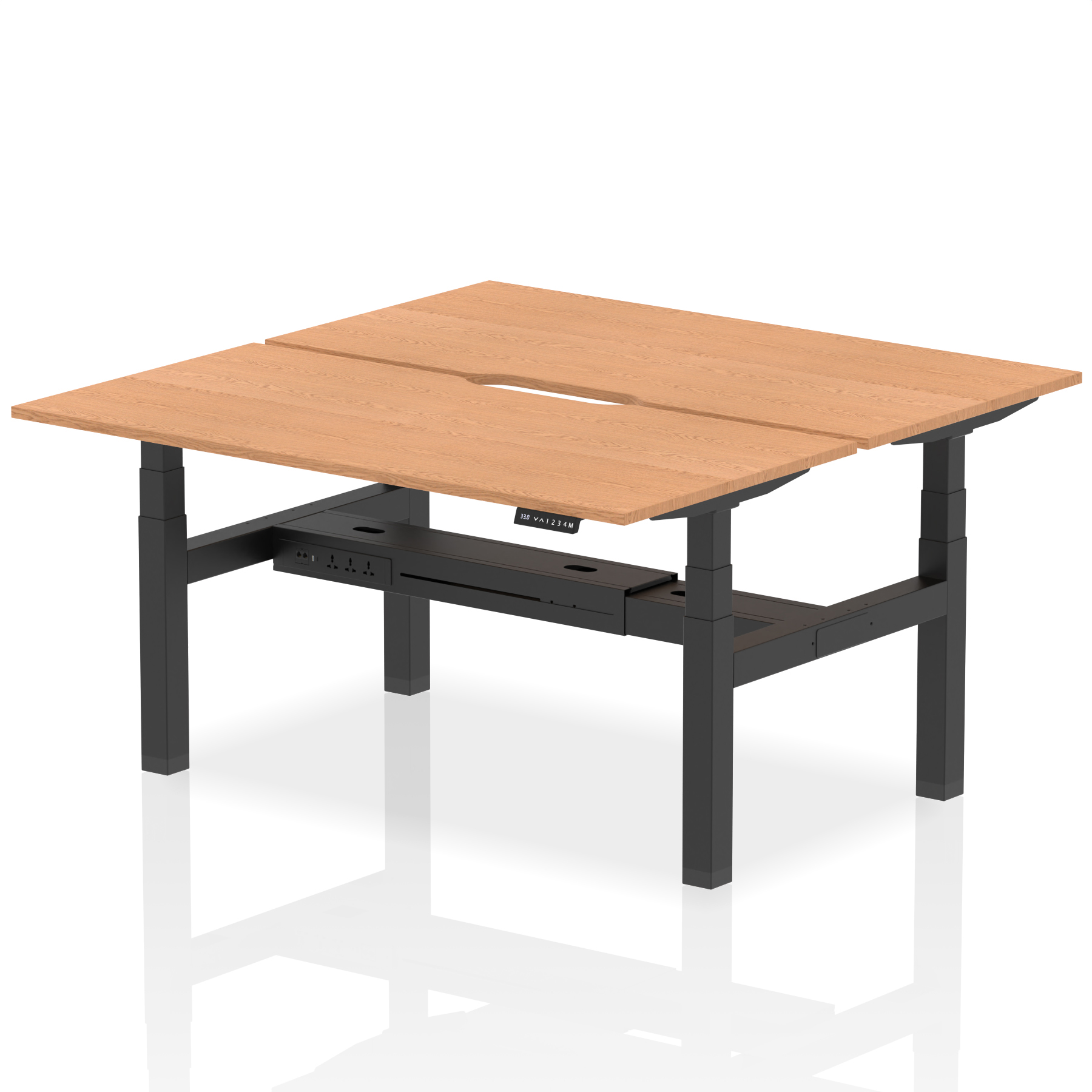 Oak / Black Frame