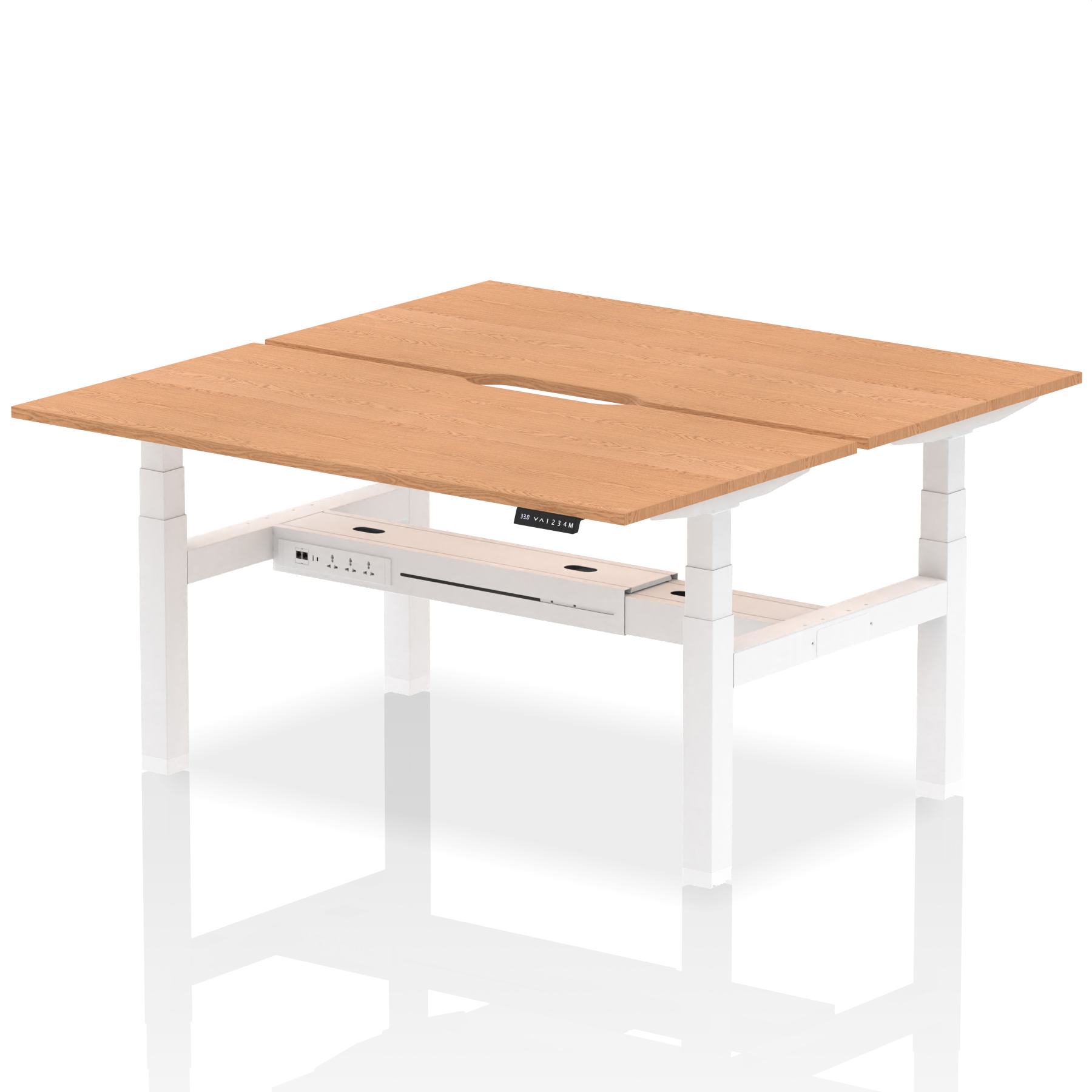 Oak / White Frame
