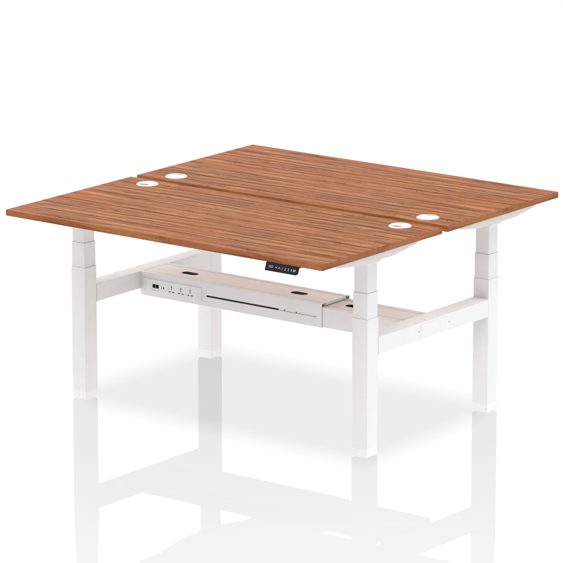 Walnut / White Frame