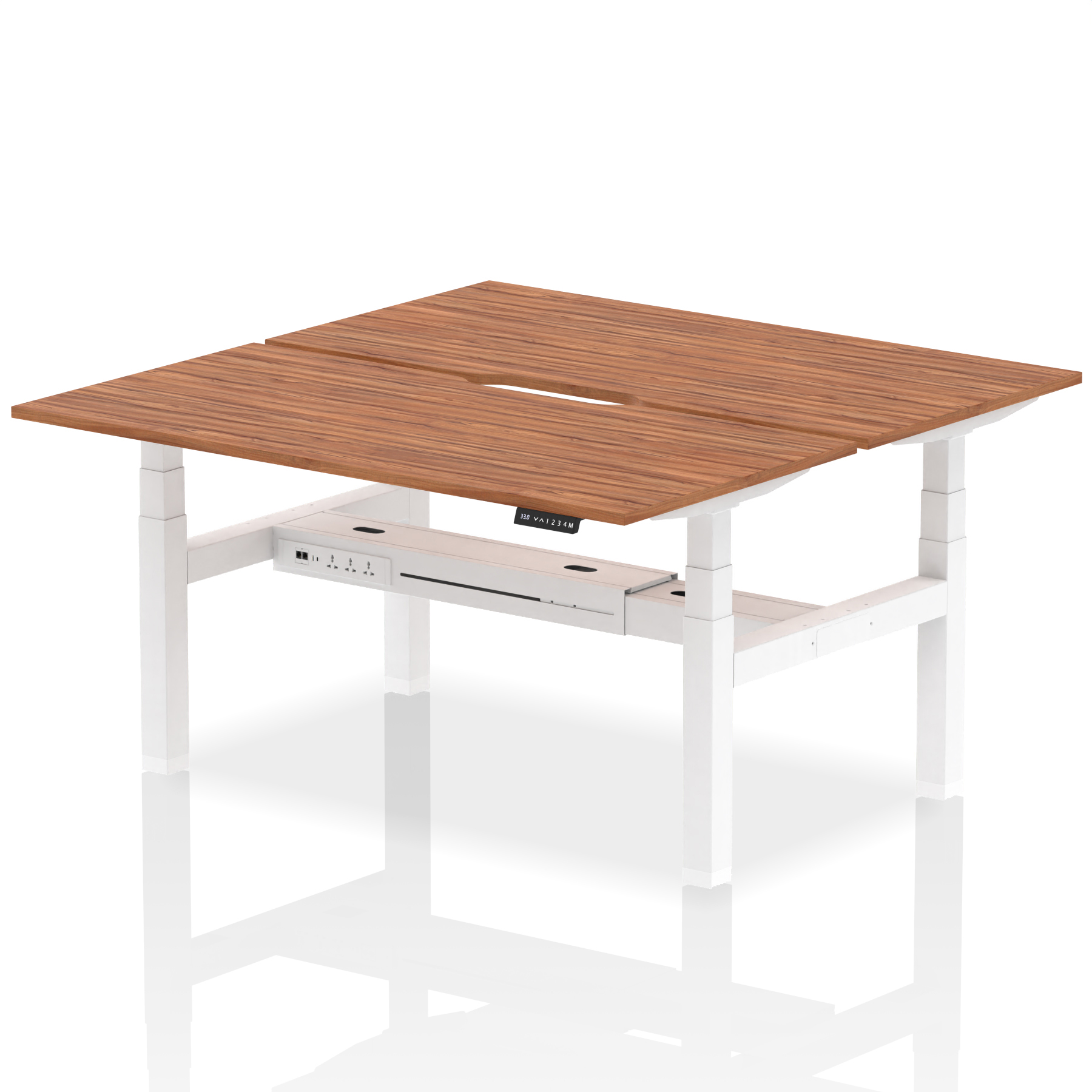 Walnut / White Frame