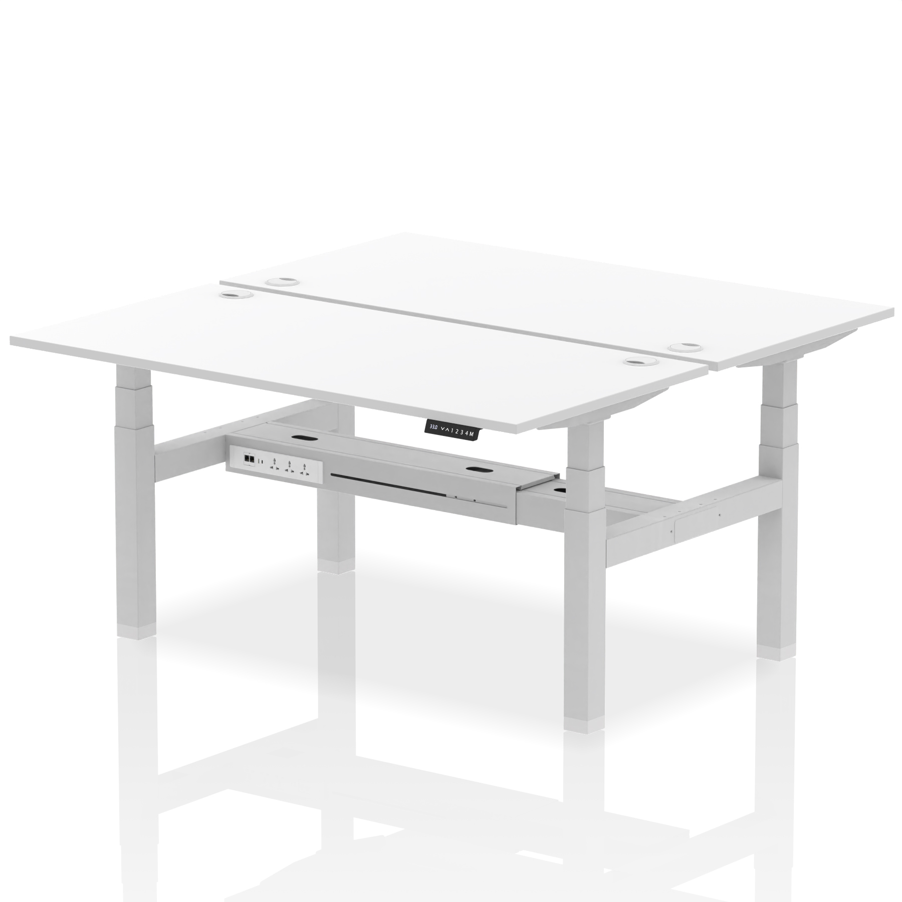 White / Silver Frame