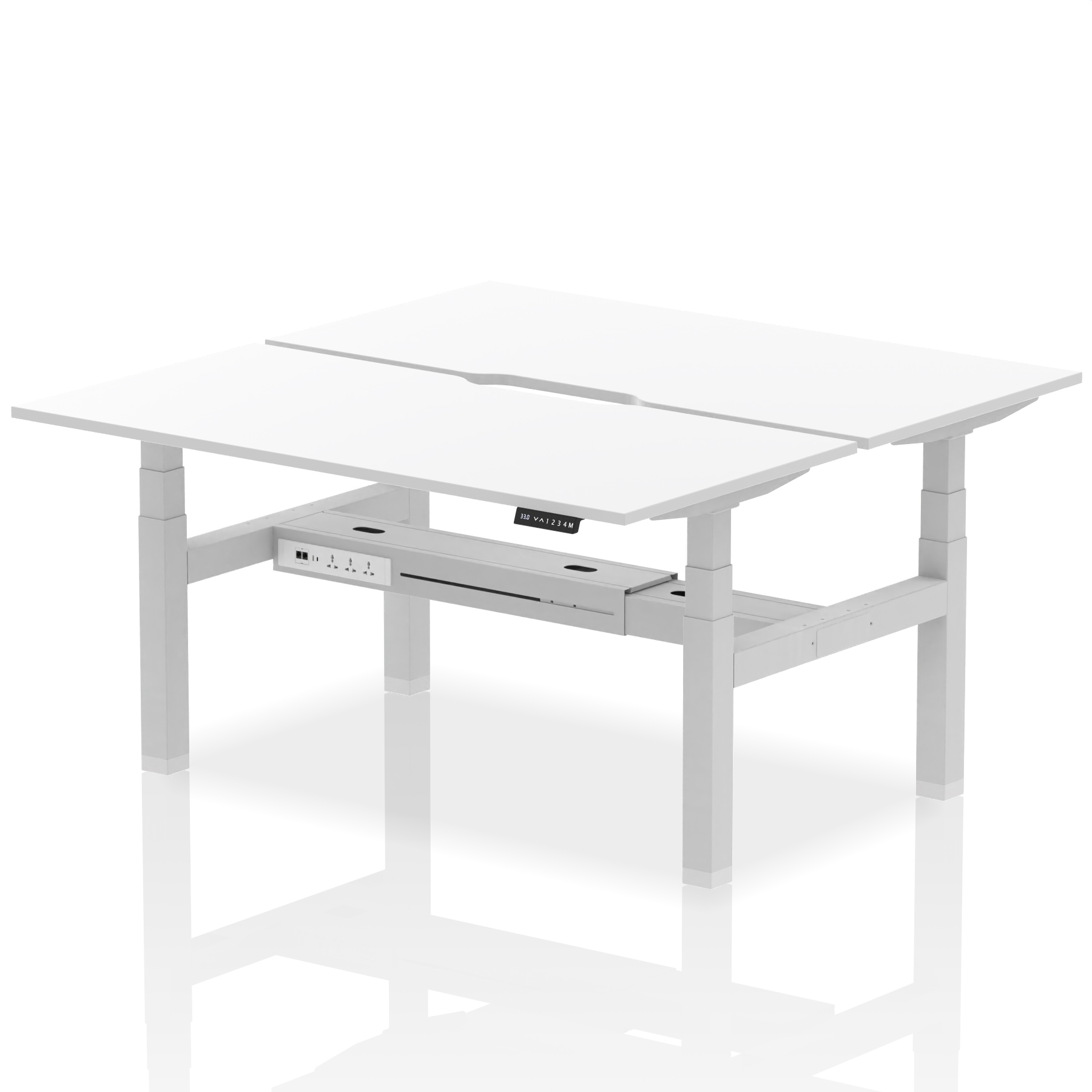 White / Silver Frame
