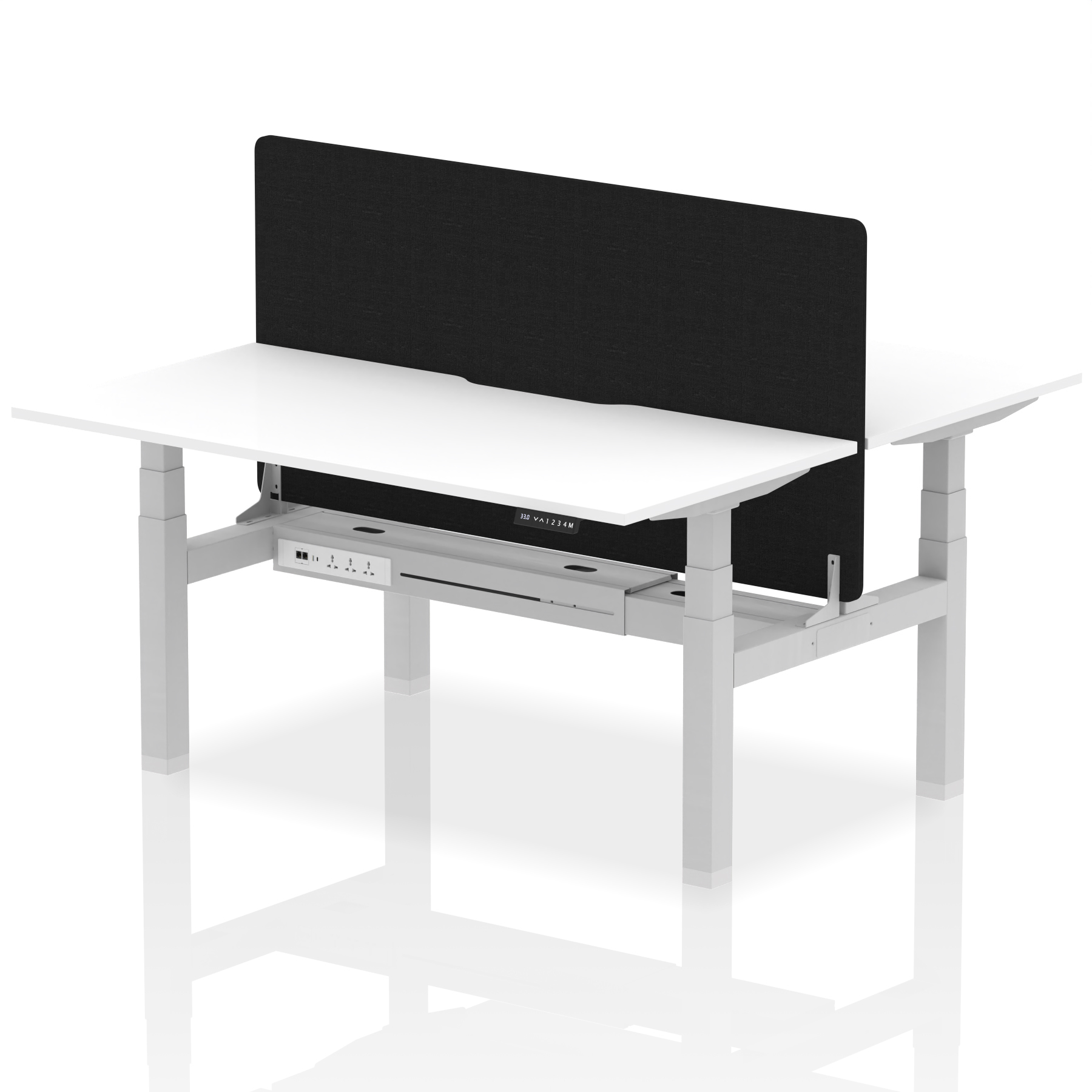 White / Silver Frame