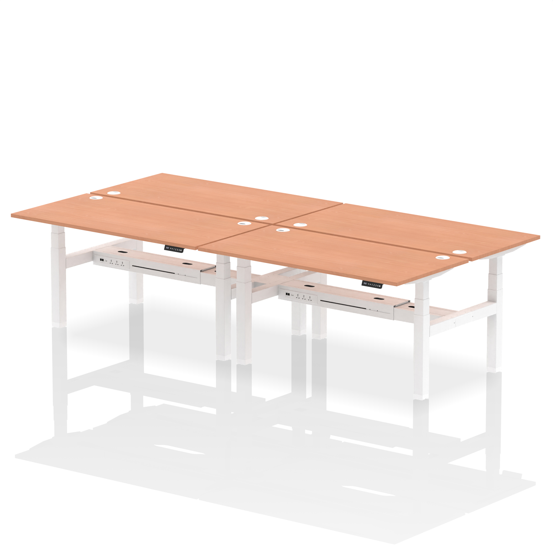 Beech / White Frame
