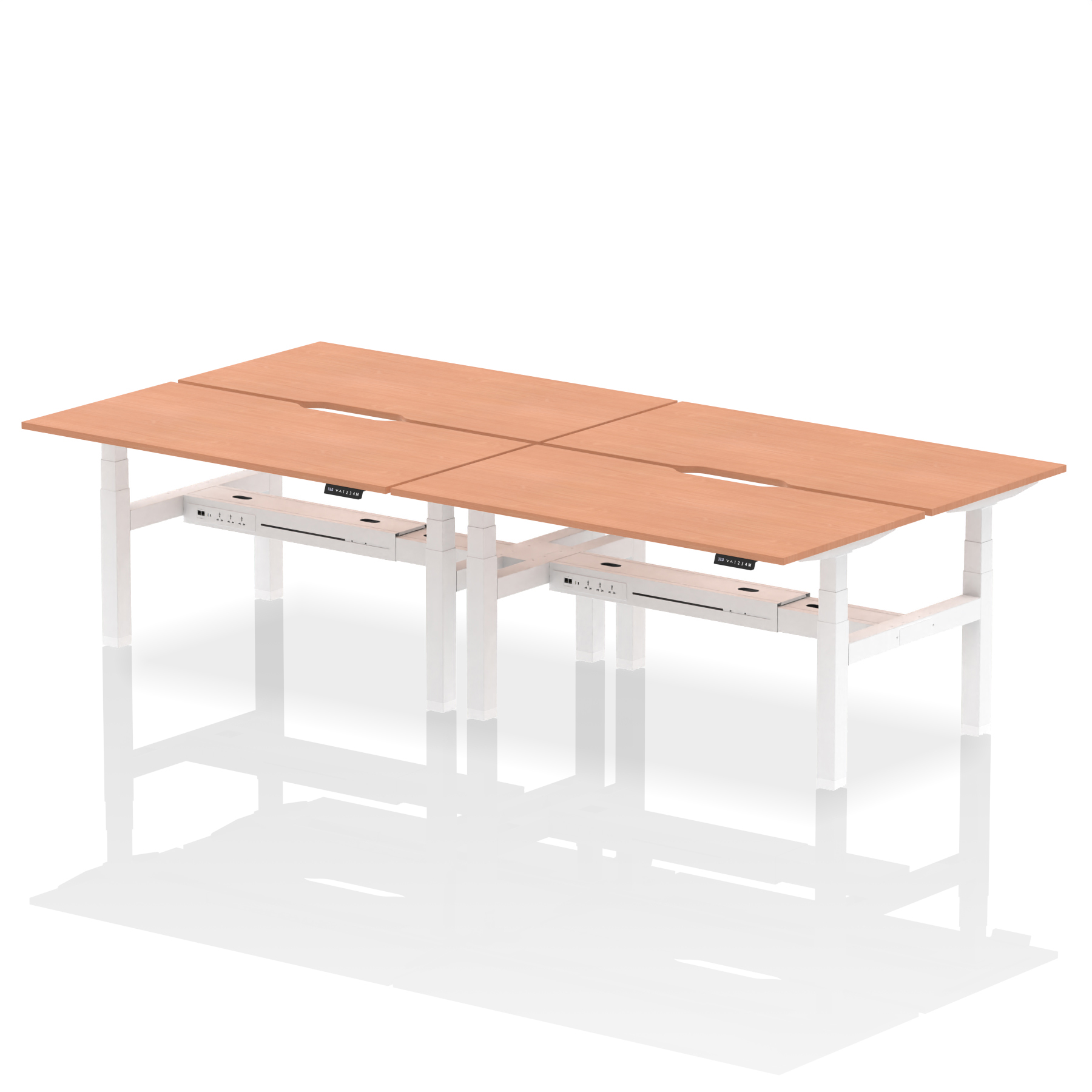 Beech / White Frame