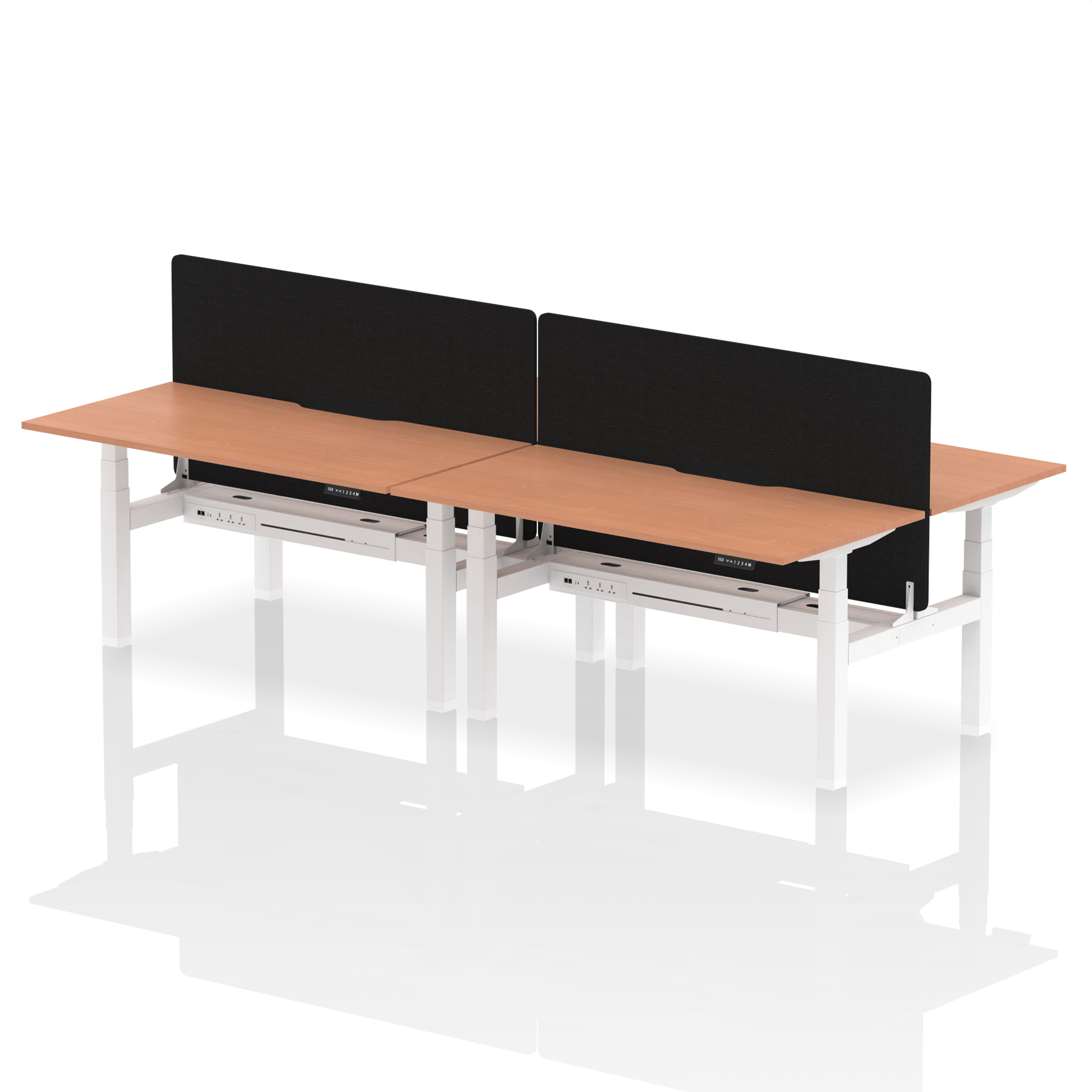 Beech / White Frame