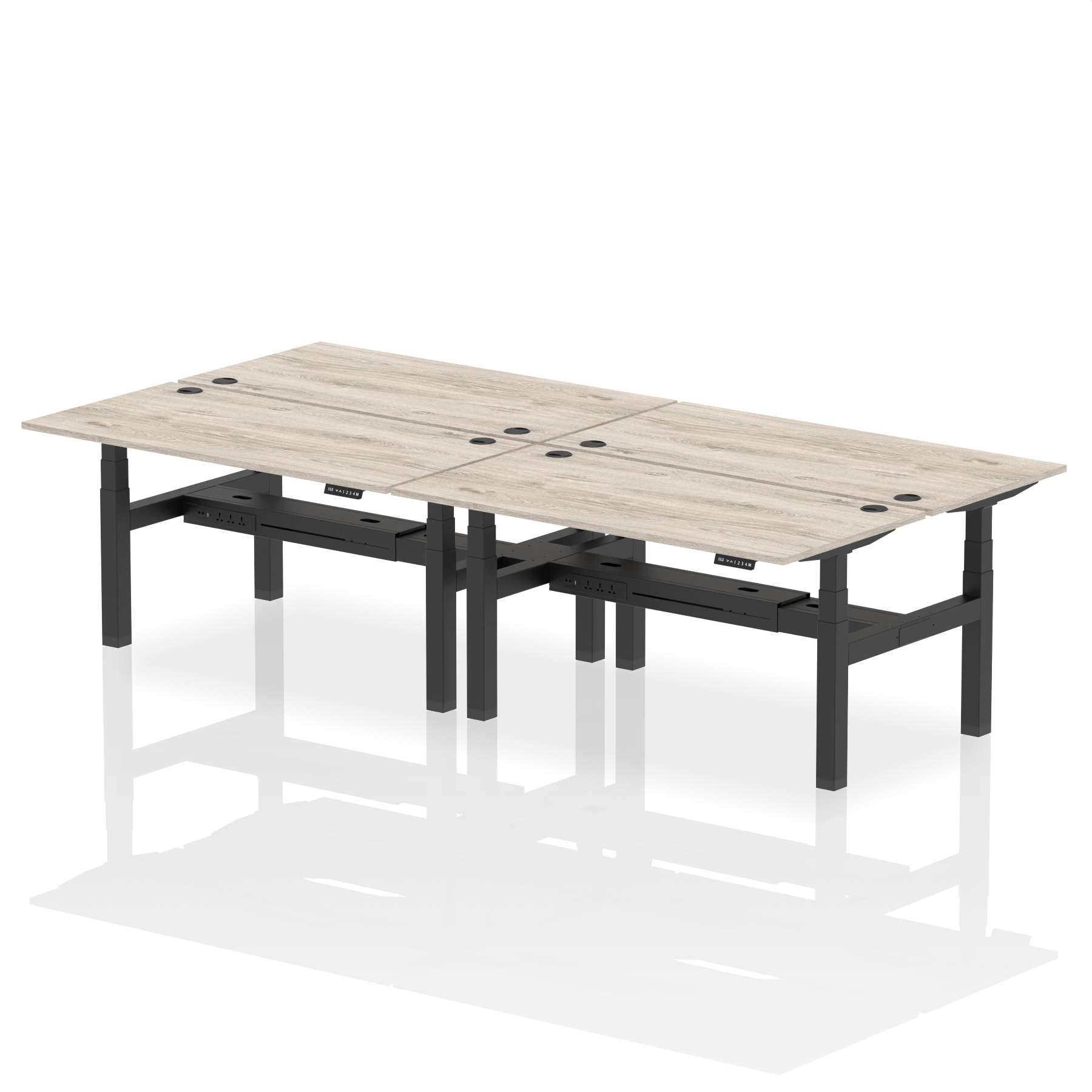 Grey Oak / Black Frame