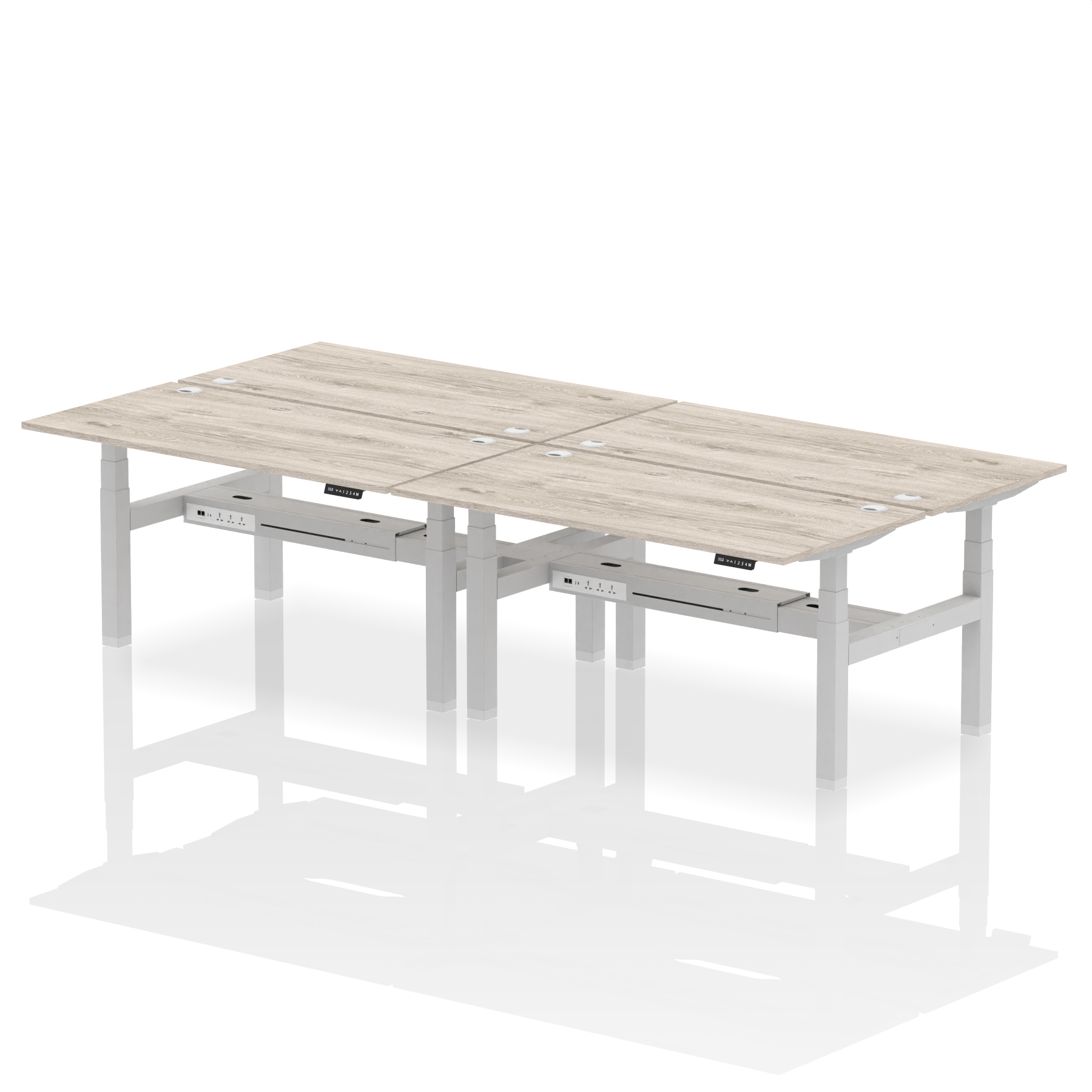 Grey Oak / Silver Frame