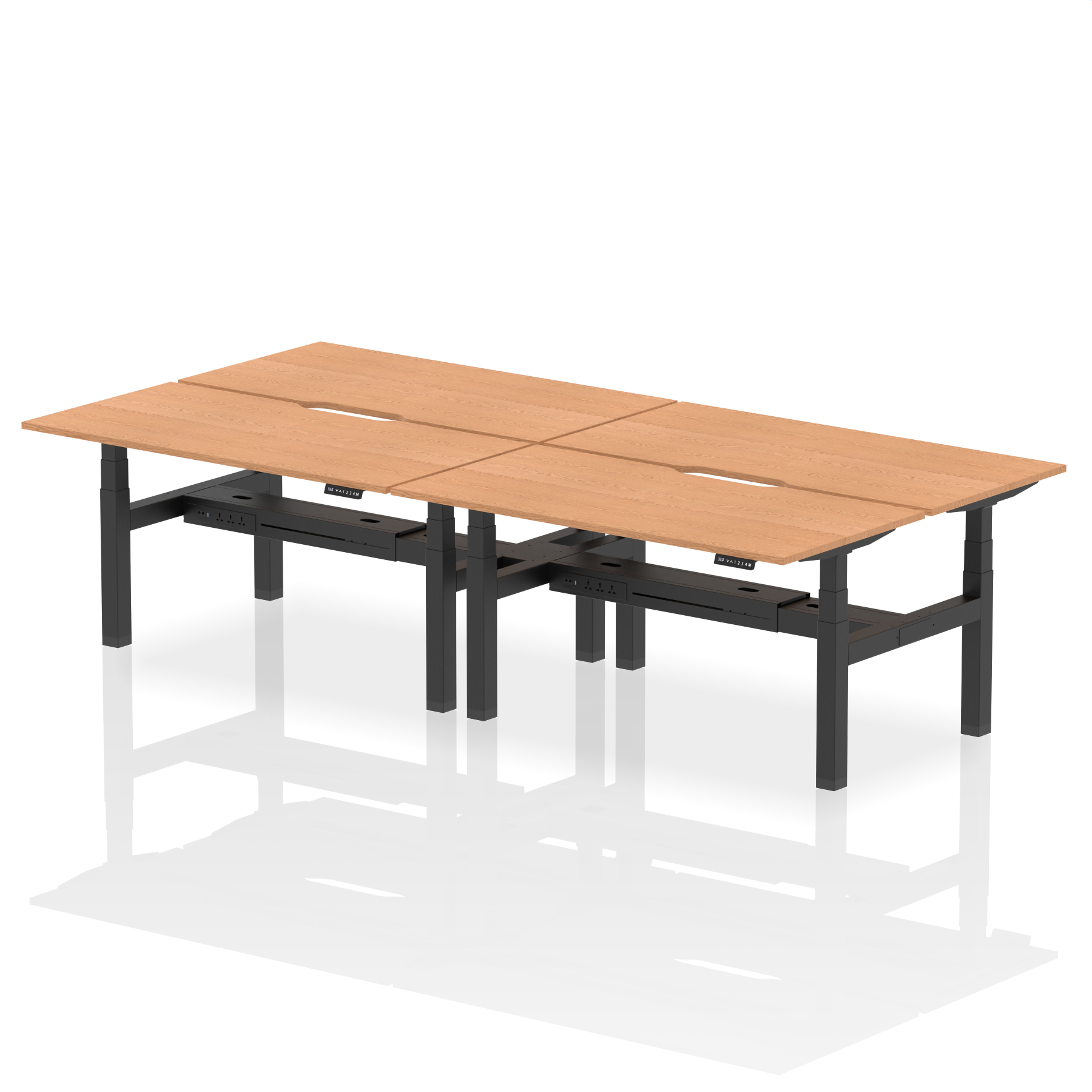 Oak / Black Frame